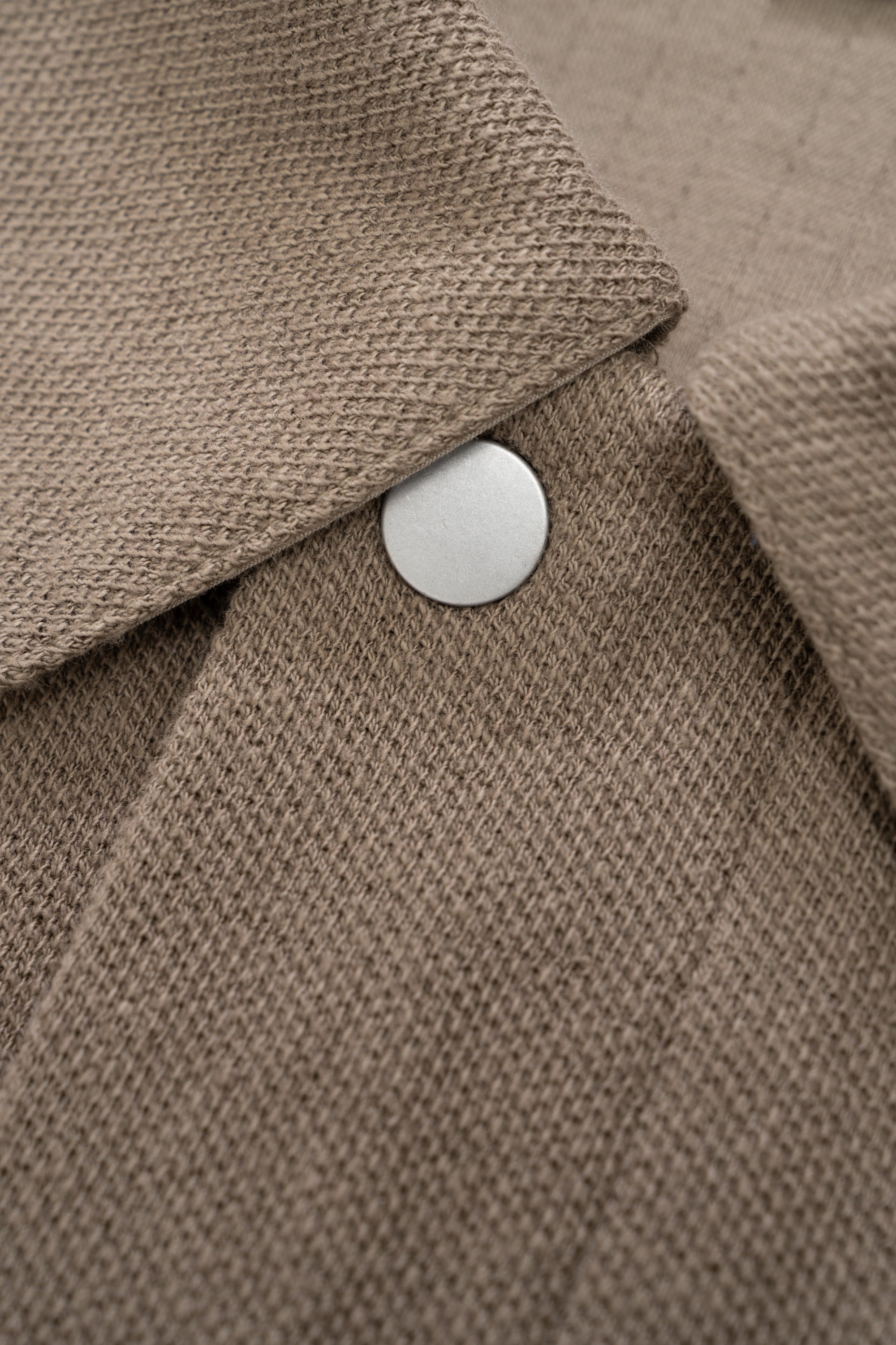 DOUBLE KNIT JACKET - ALMOND