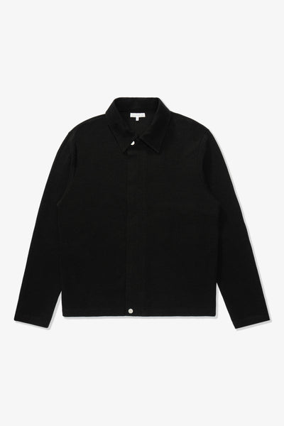 ジャケット・アウター argue MAILLE BLANCHE LINEN JACKET/BLACK DOUBLE KNIT JACKET - BLACK – LADY WHITE CO.