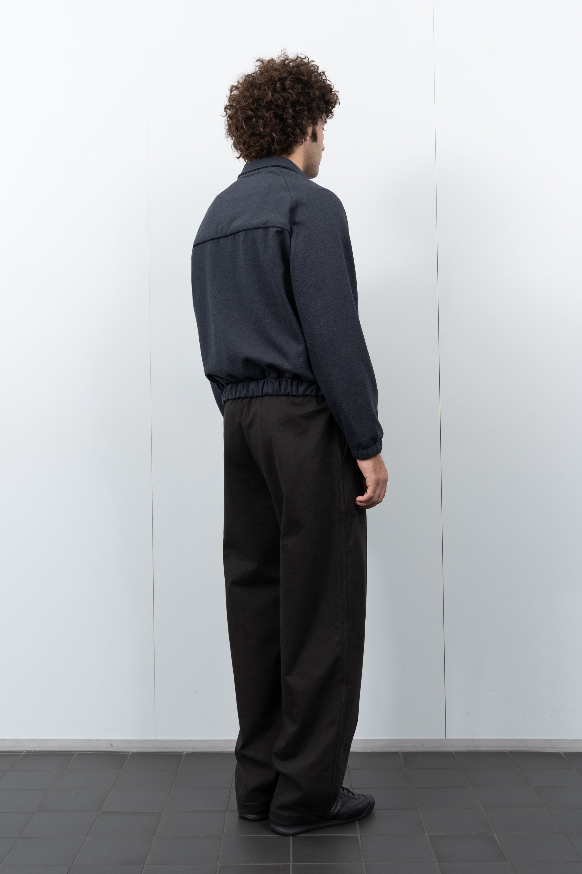 LW1680TEX Textured Coach Jacket on a model