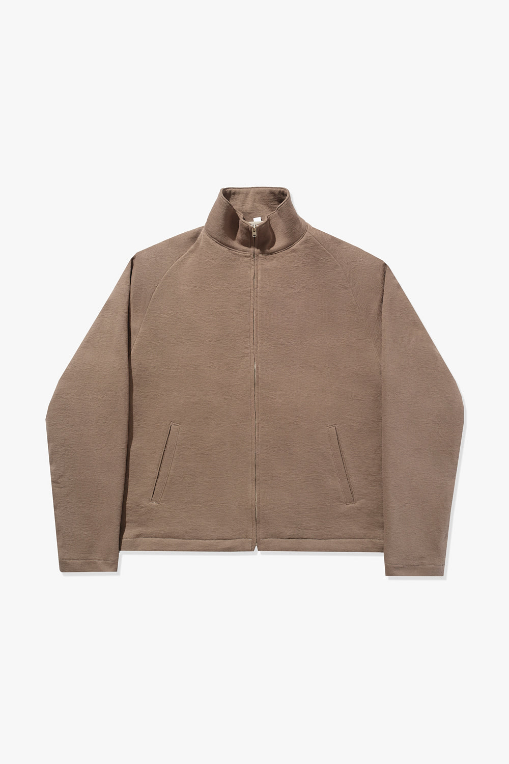 TEXTURED TRACK JACKET - DEEP CEMENT