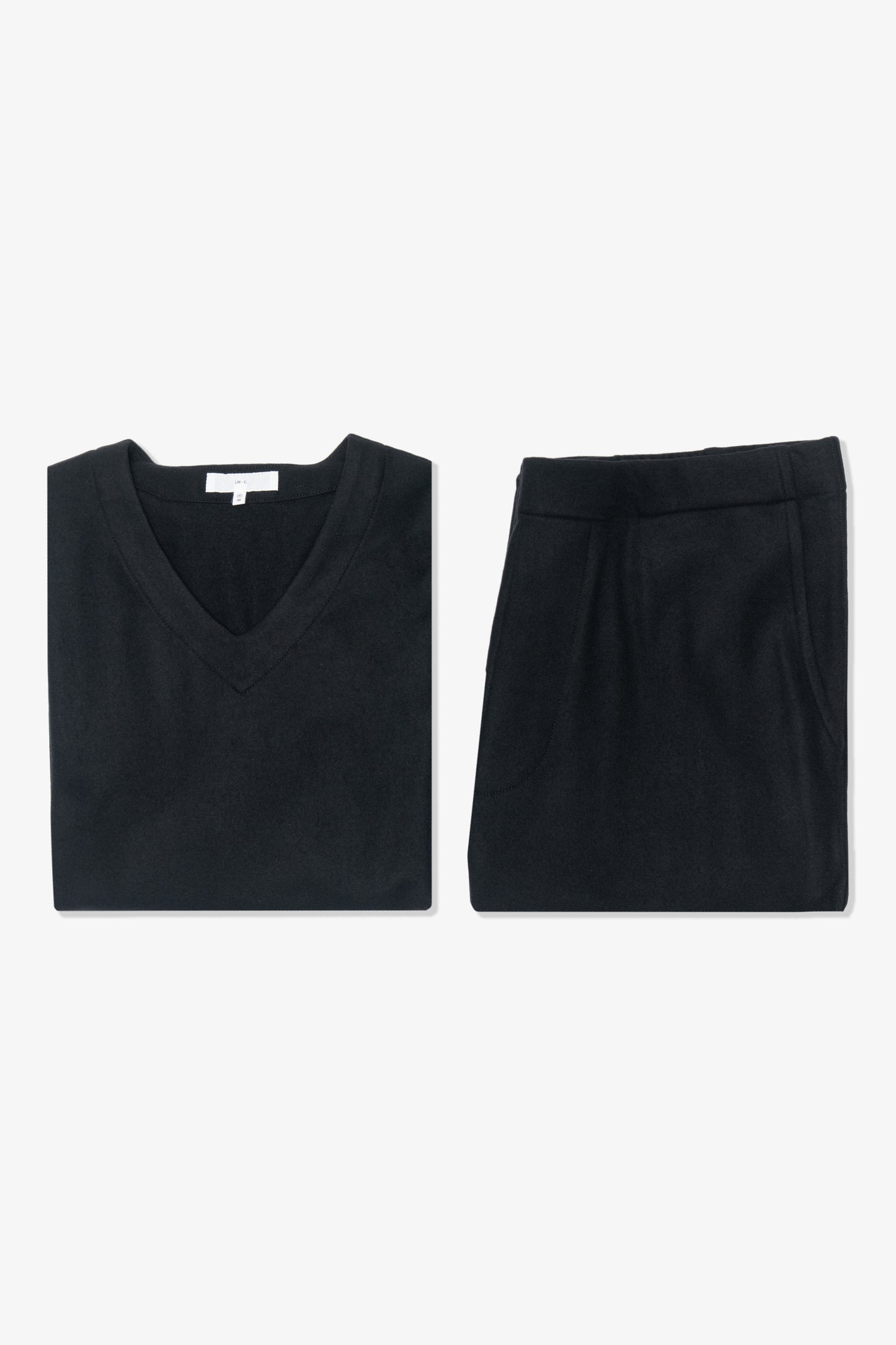 WOOL SLEEPER SET - BLACK