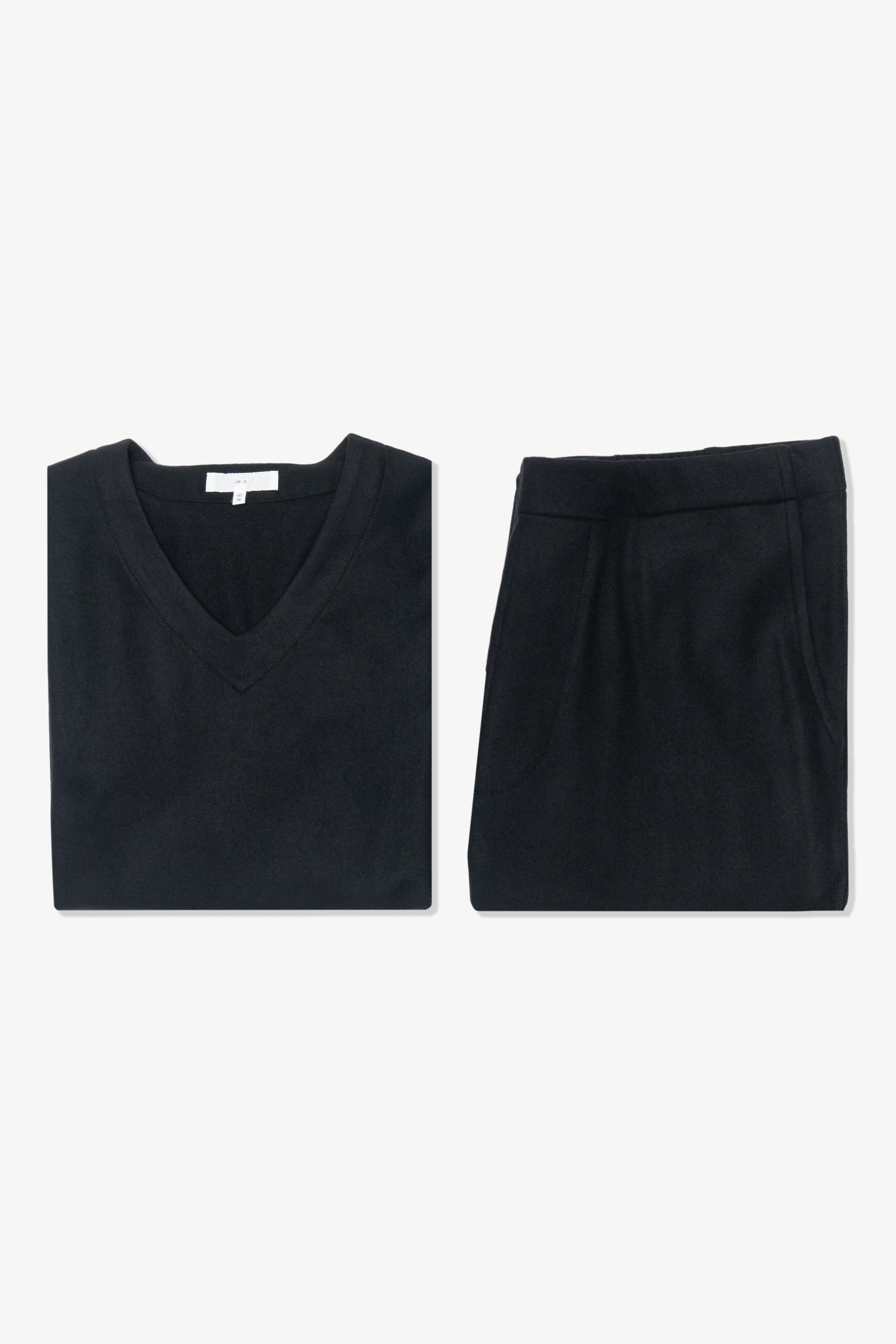 WOOL SLEEPER SET - BLACK