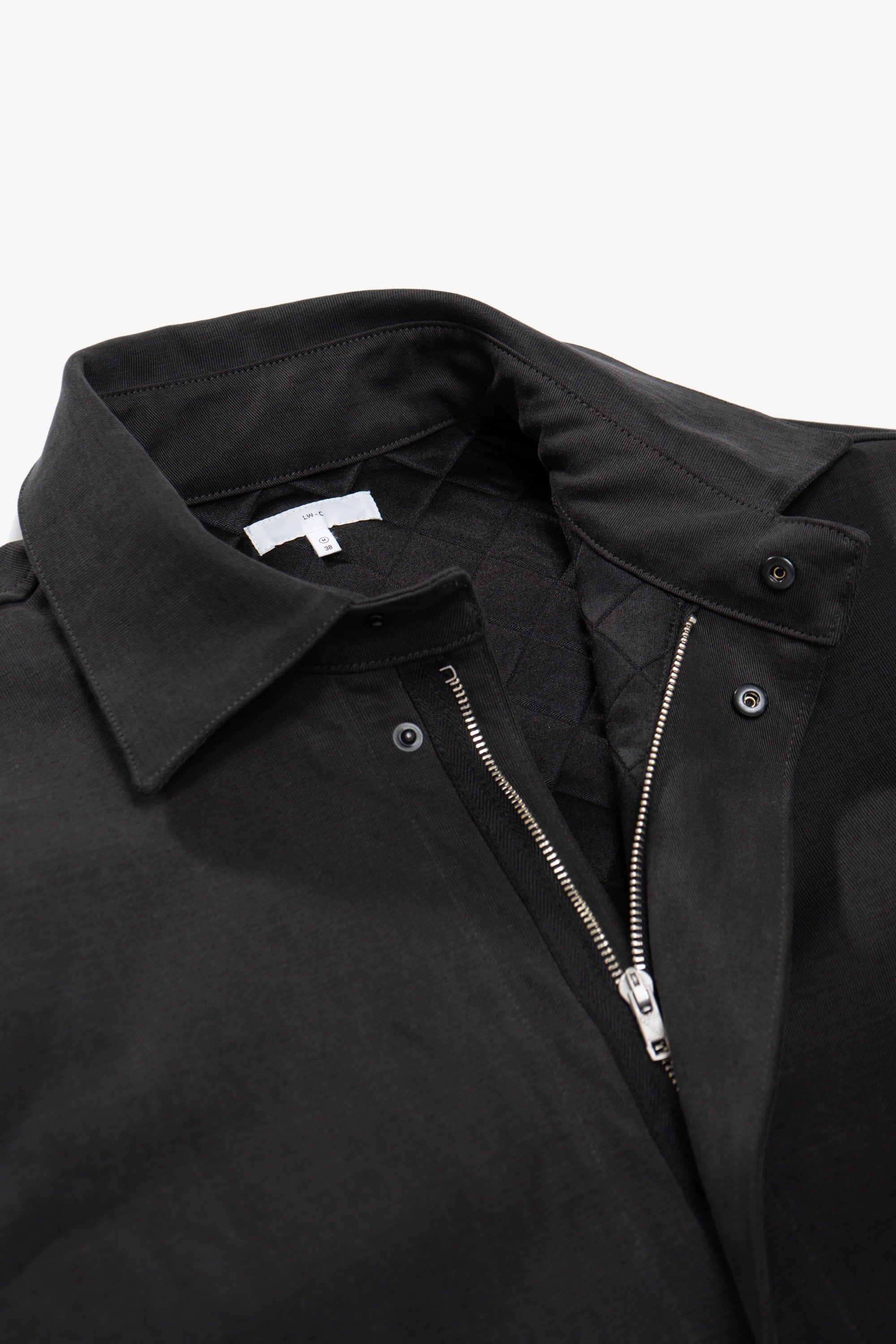 Front zipper detail of LW1985 Padded Work Jacket