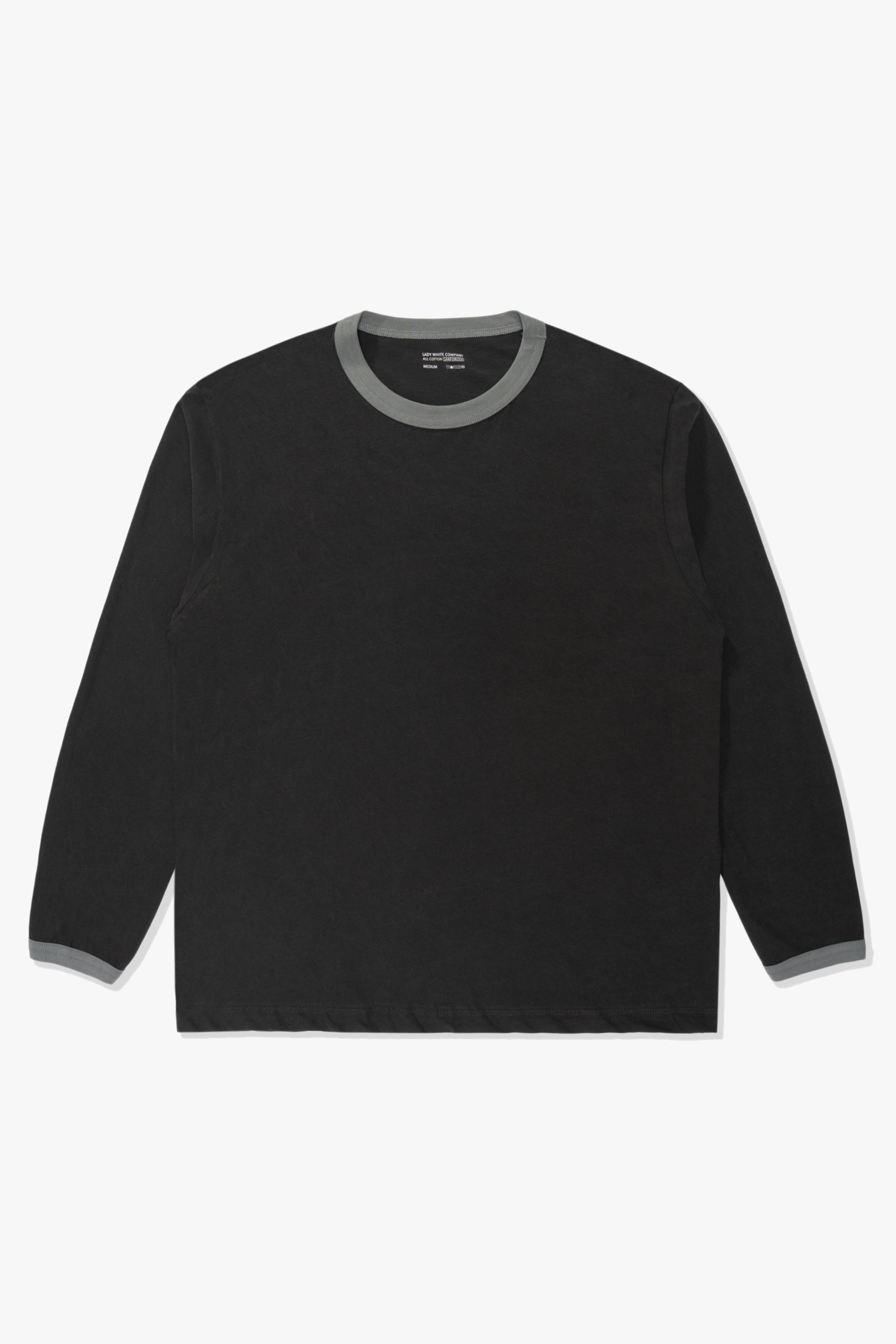 TWO TONE L/S - PIGMENT CHARCOAL/KELP