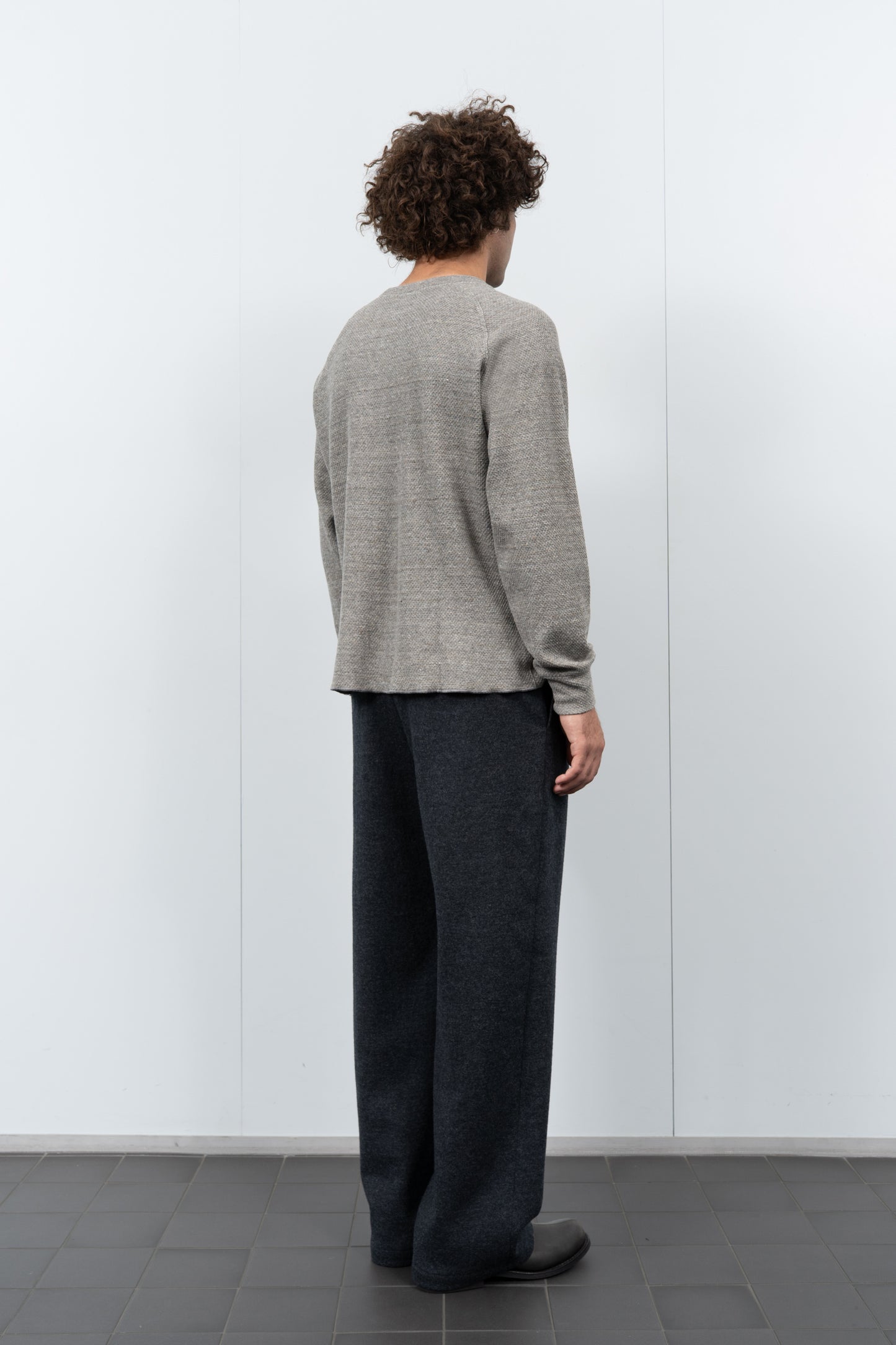 RAGLAN THERMAL - GREY MELANGE