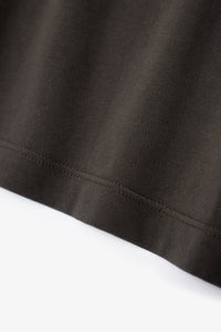 PIQUE TWO BUTTON POLO - BLACK PINE