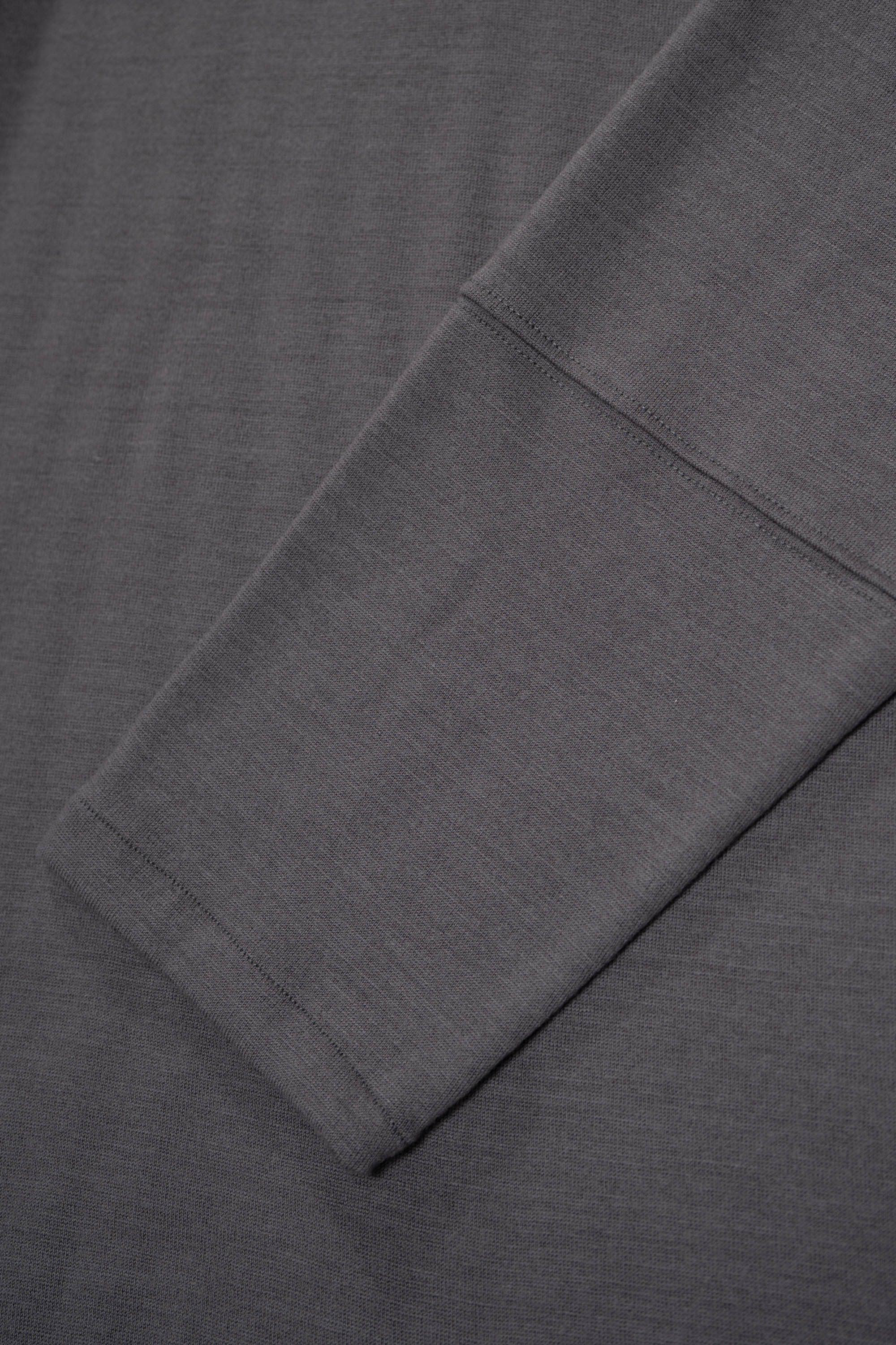 WOOL JERSEY POLO - SLATE GREY