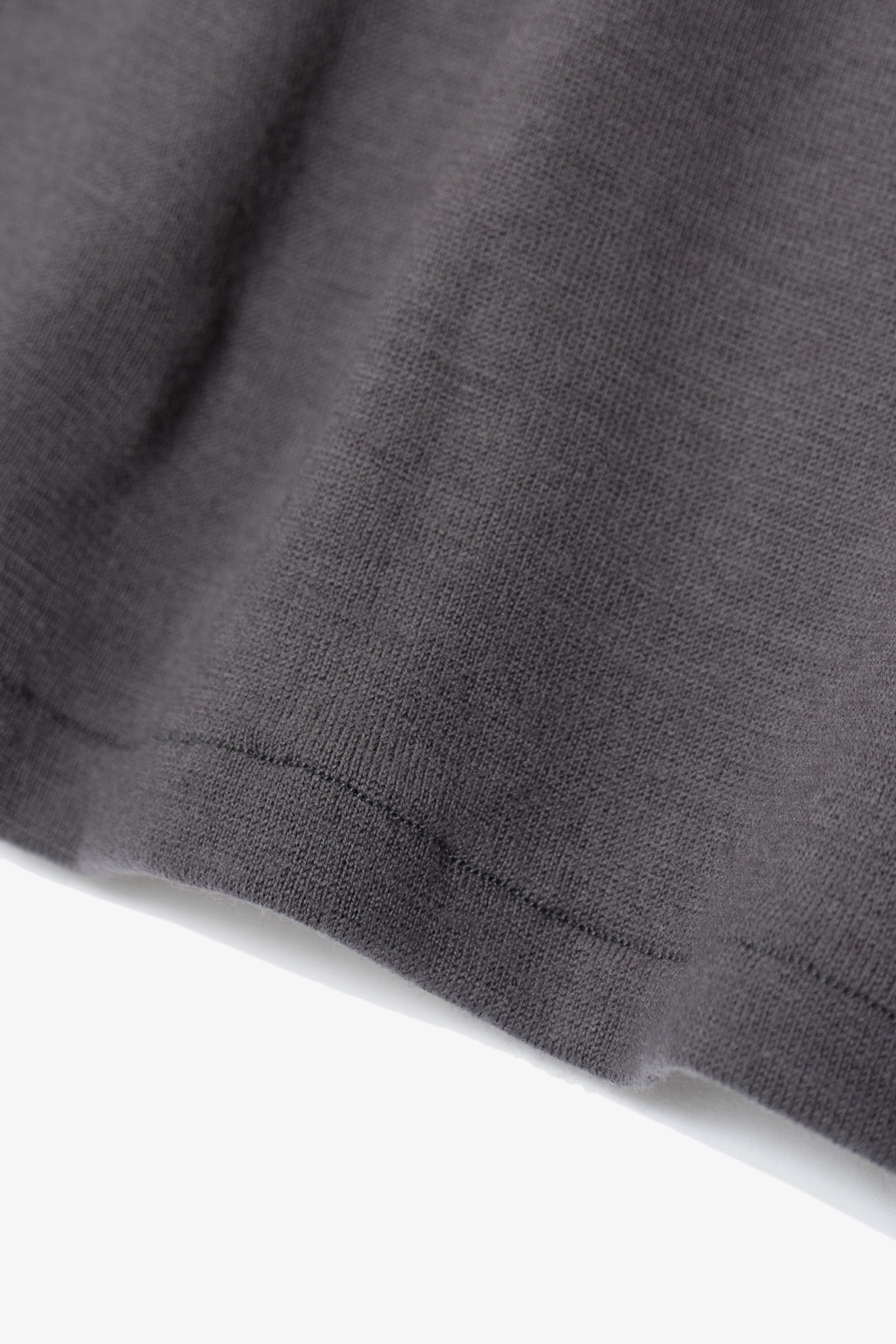 WOOL JERSEY POLO - SLATE GREY