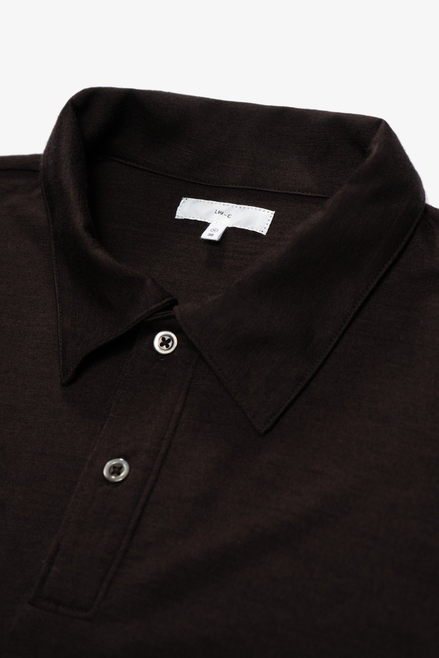 WOOL JERSEY POLO - WOODBERRY