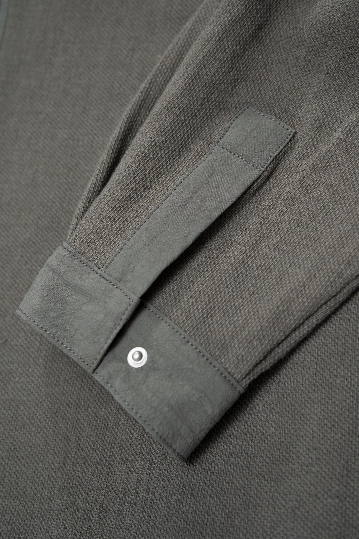 DOUBLE KNIT ZIP SHIRT - DARK KELP