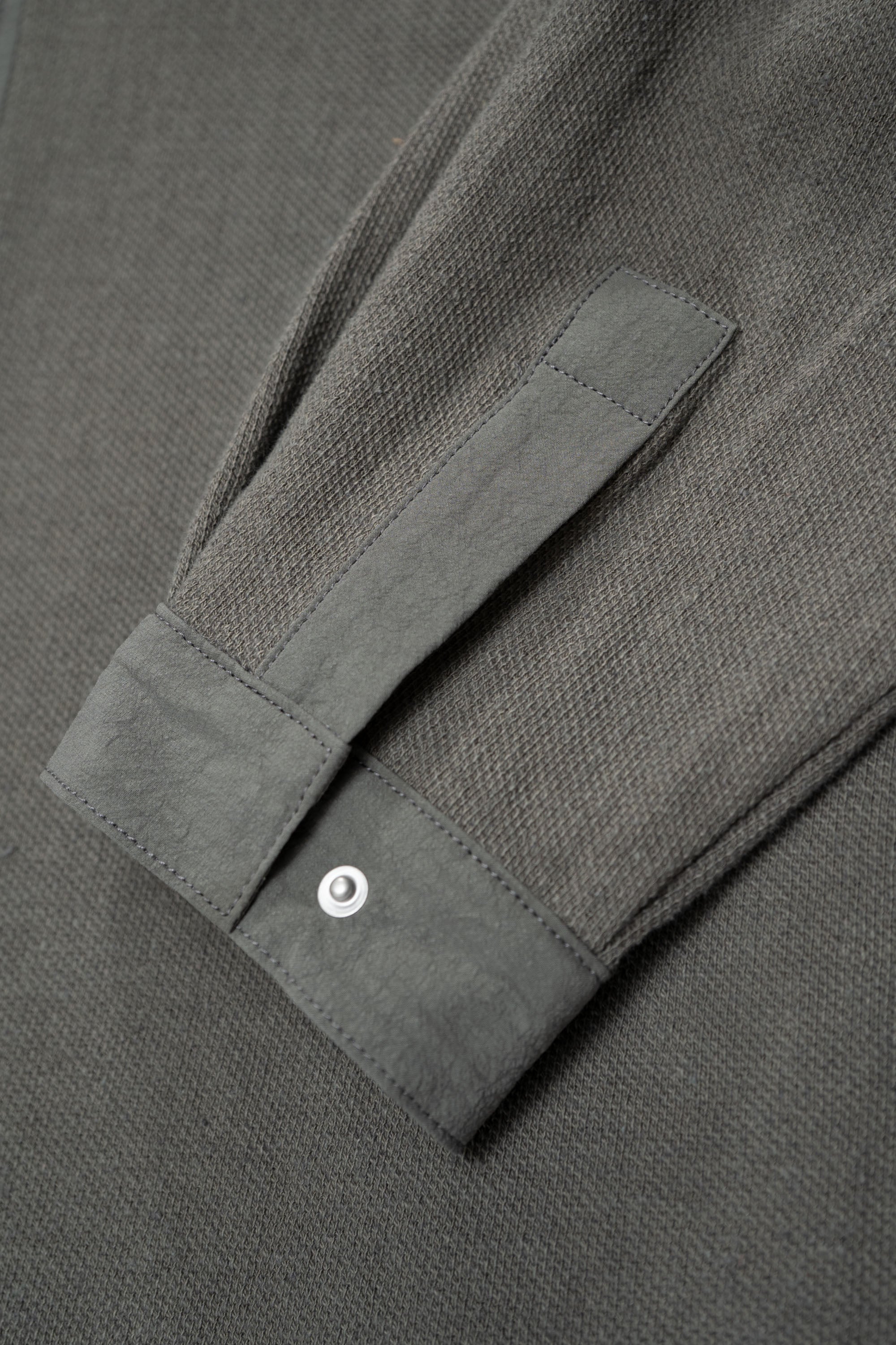 DOUBLE KNIT ZIP SHIRT - DARK KELP