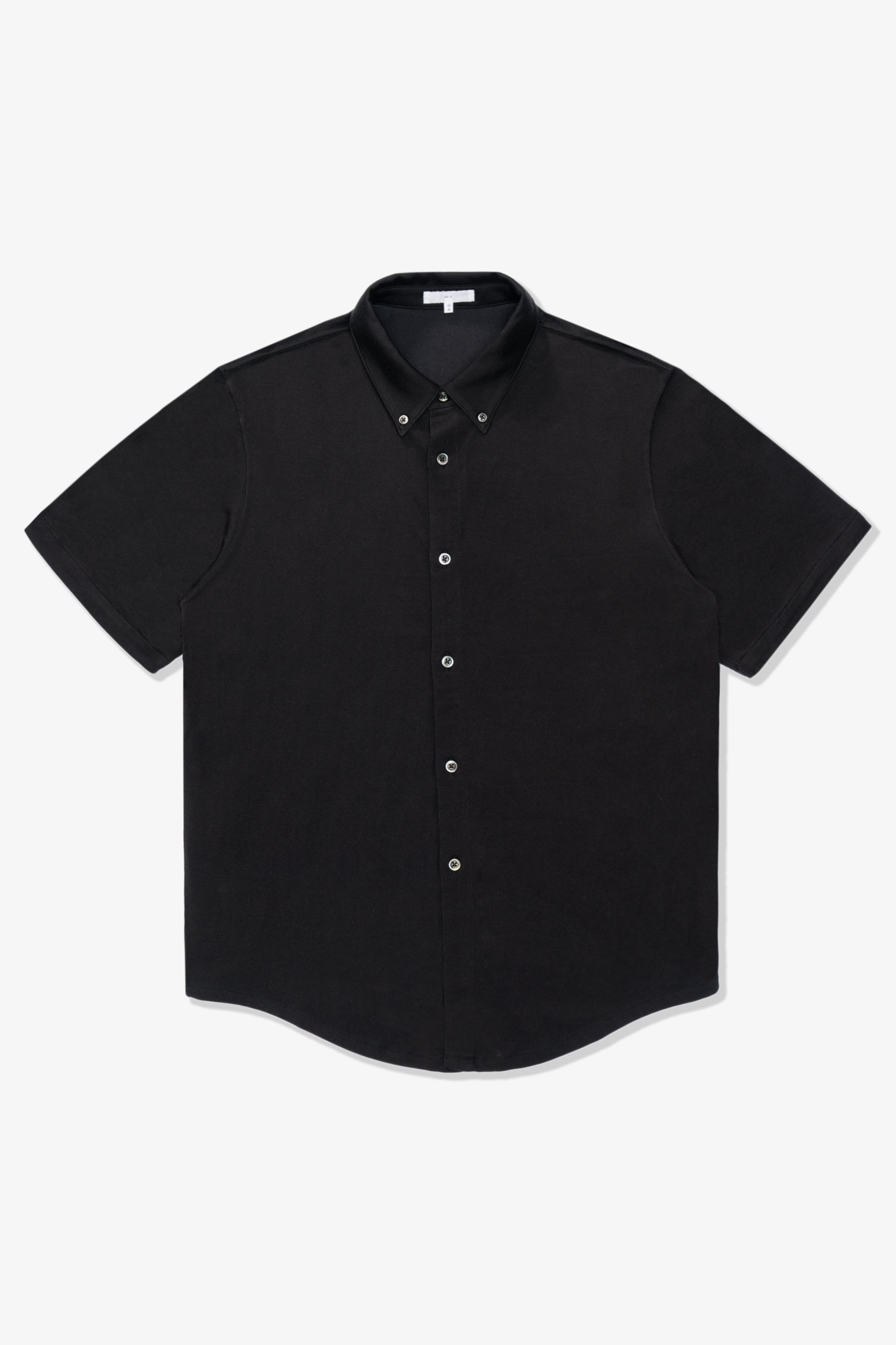 Full length lay-flat of LW423CR SS CR Button Down in Black