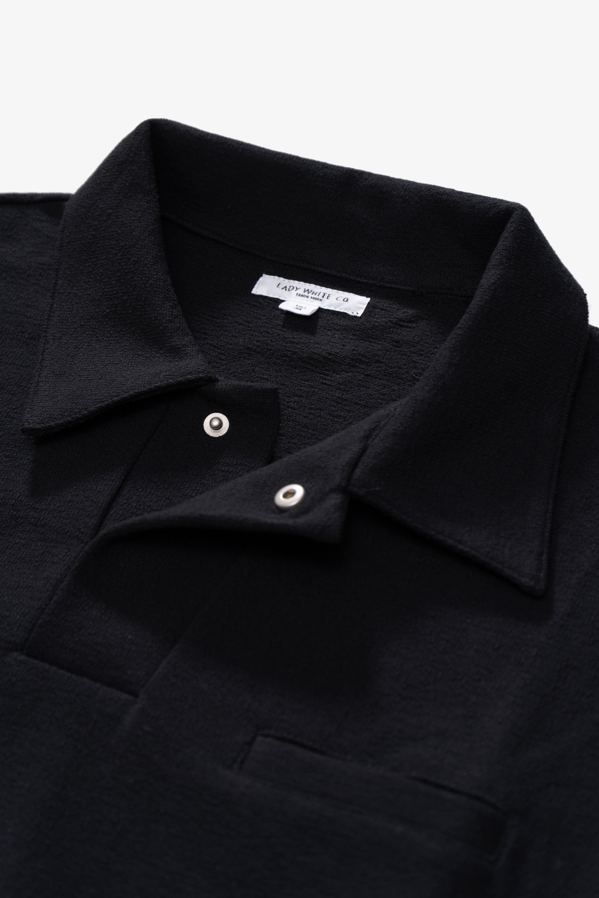 TEXTURED RICHMOND POLO - BLACK