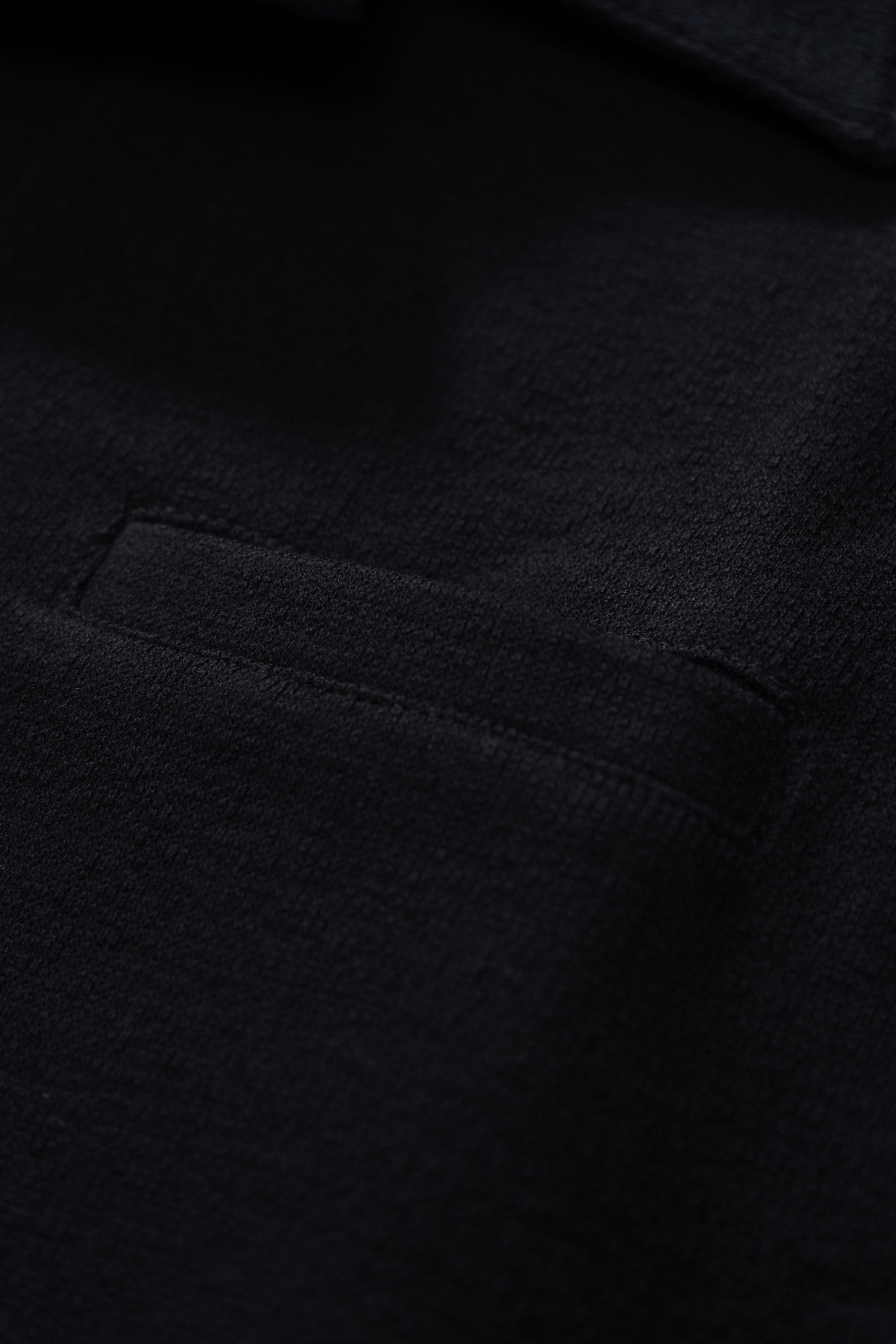 TEXTURED RICHMOND POLO - BLACK