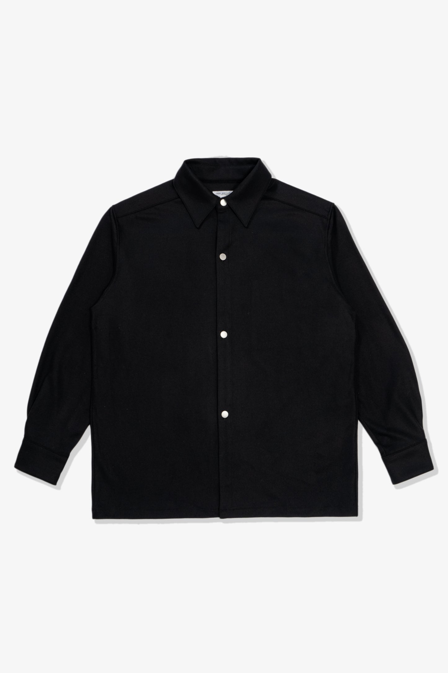 WOOL OVERSHIRT - BLACK