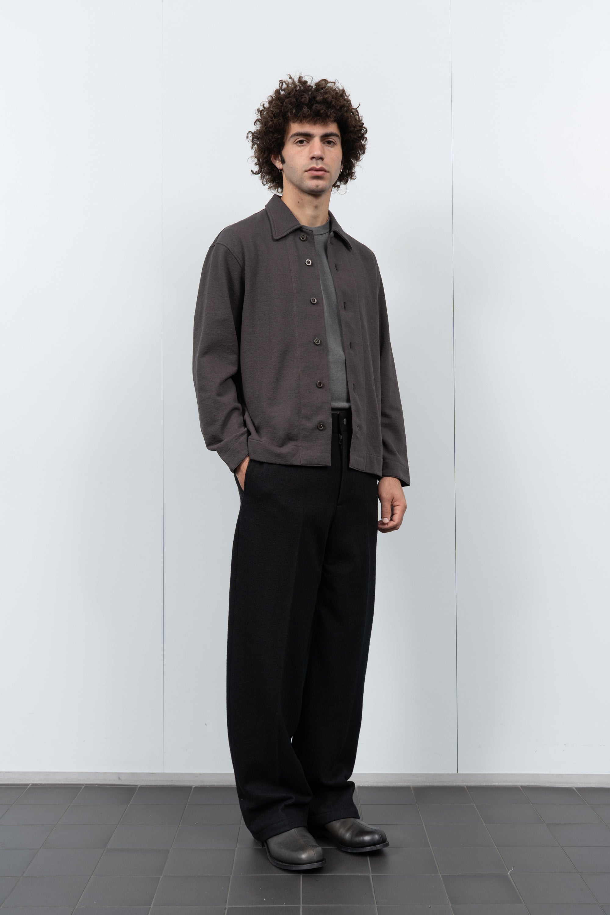 FRANCISCO BUTTON DOWN - BLACK MUSHROOM