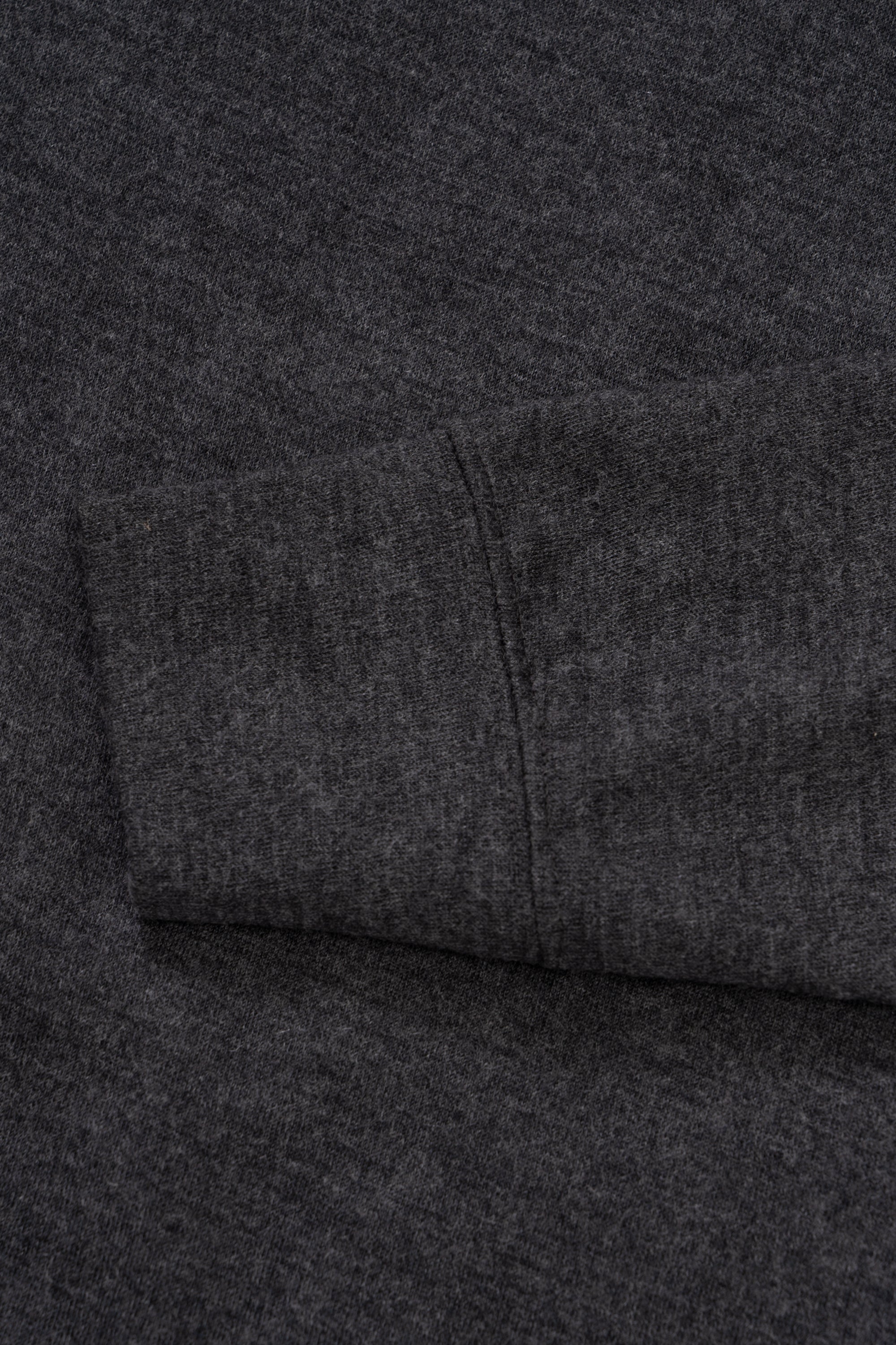 WOOL JERSEY SWEATER - CHARCOAL