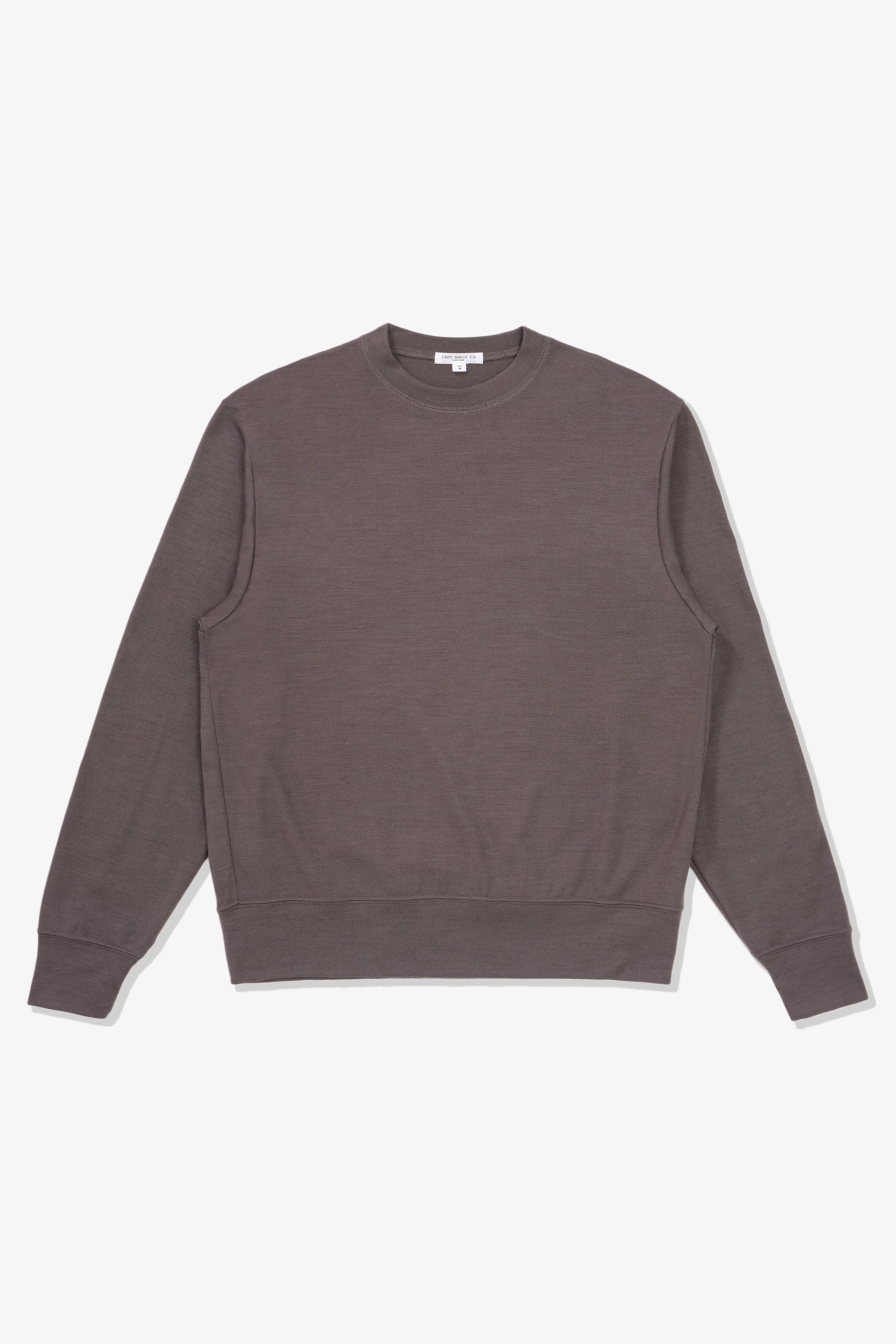 WOOL JERSEY SWEATER - BROWN CLAY