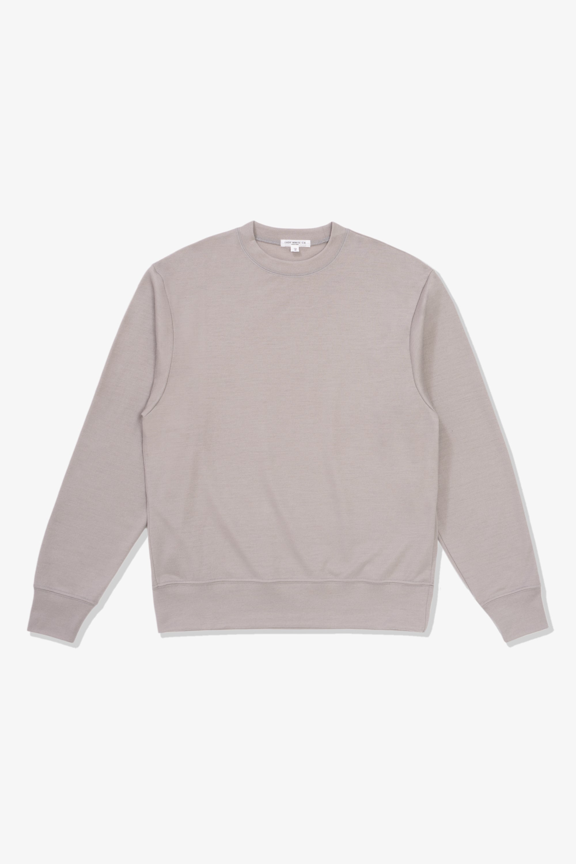 WOOL JERSEY SWEATER - SILVER