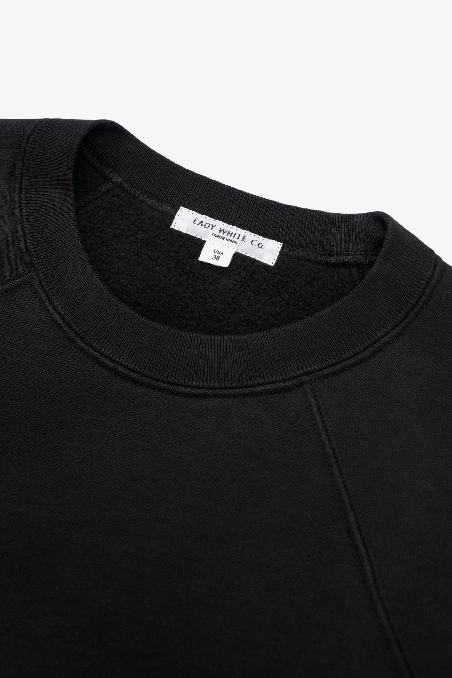 HEAVY GUSSET CREWNECK - BLACK