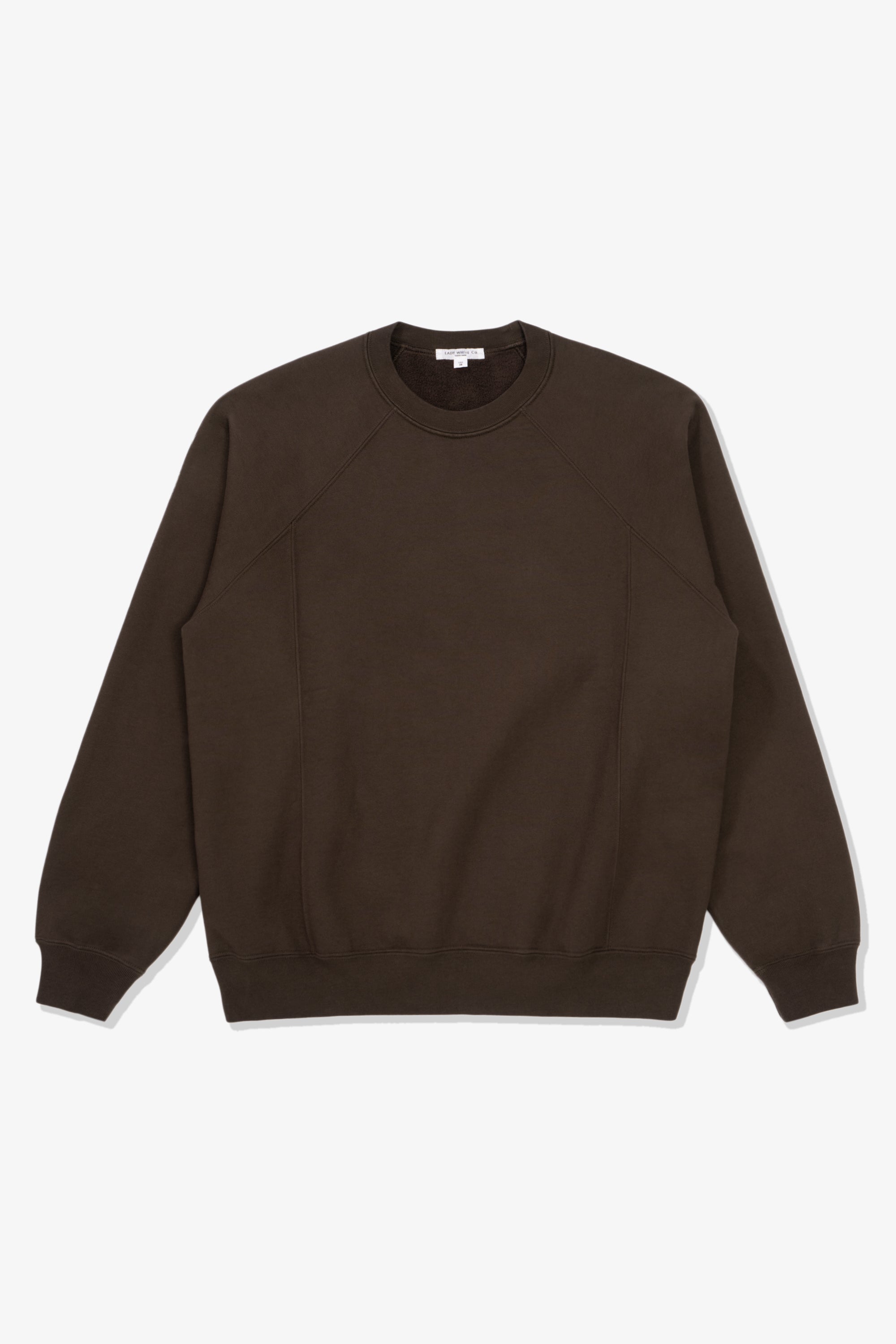 HEAVY GUSSET CREWNECK - BLACK OLIVE