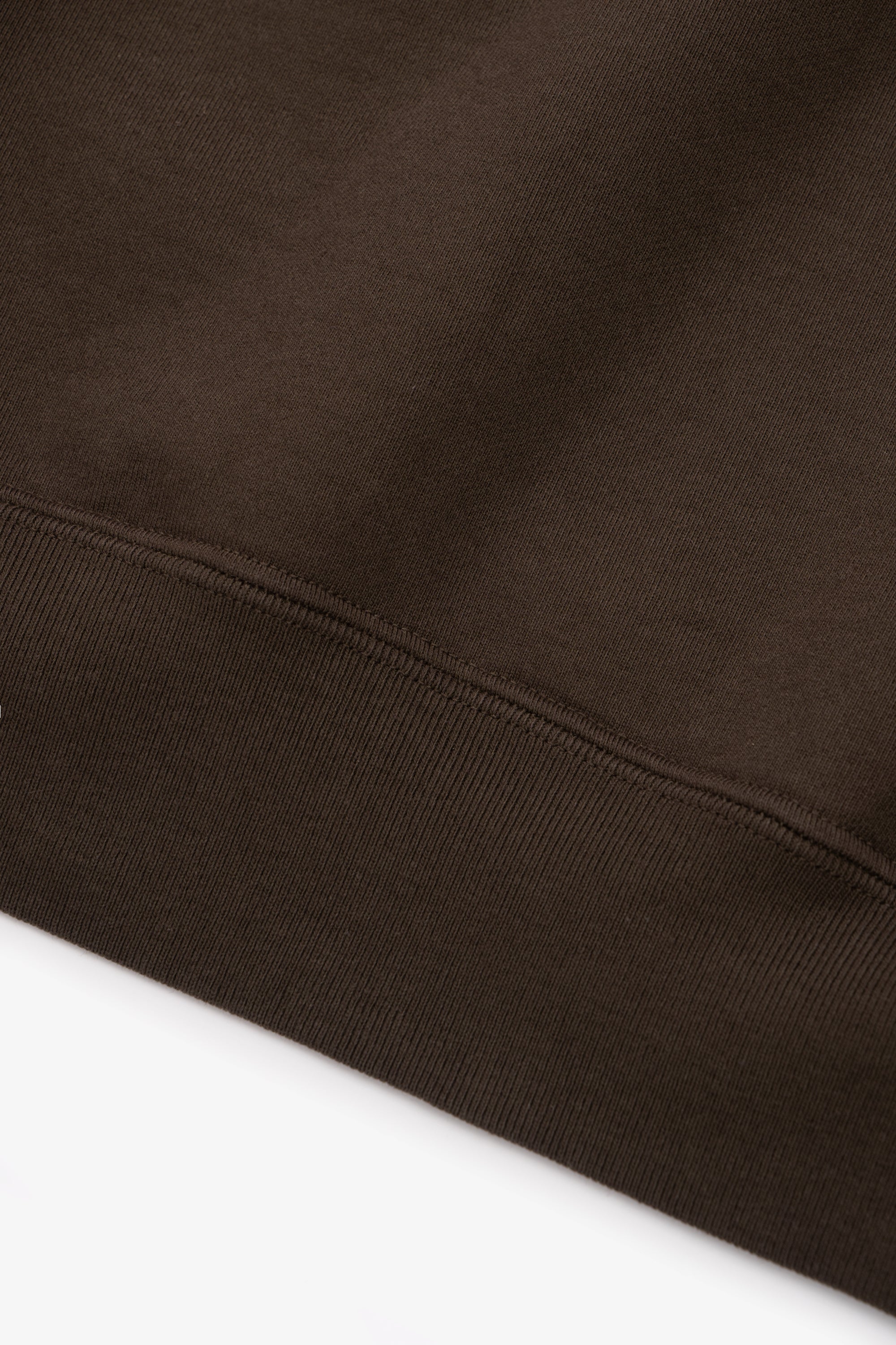 HEAVY GUSSET CREWNECK - BLACK OLIVE