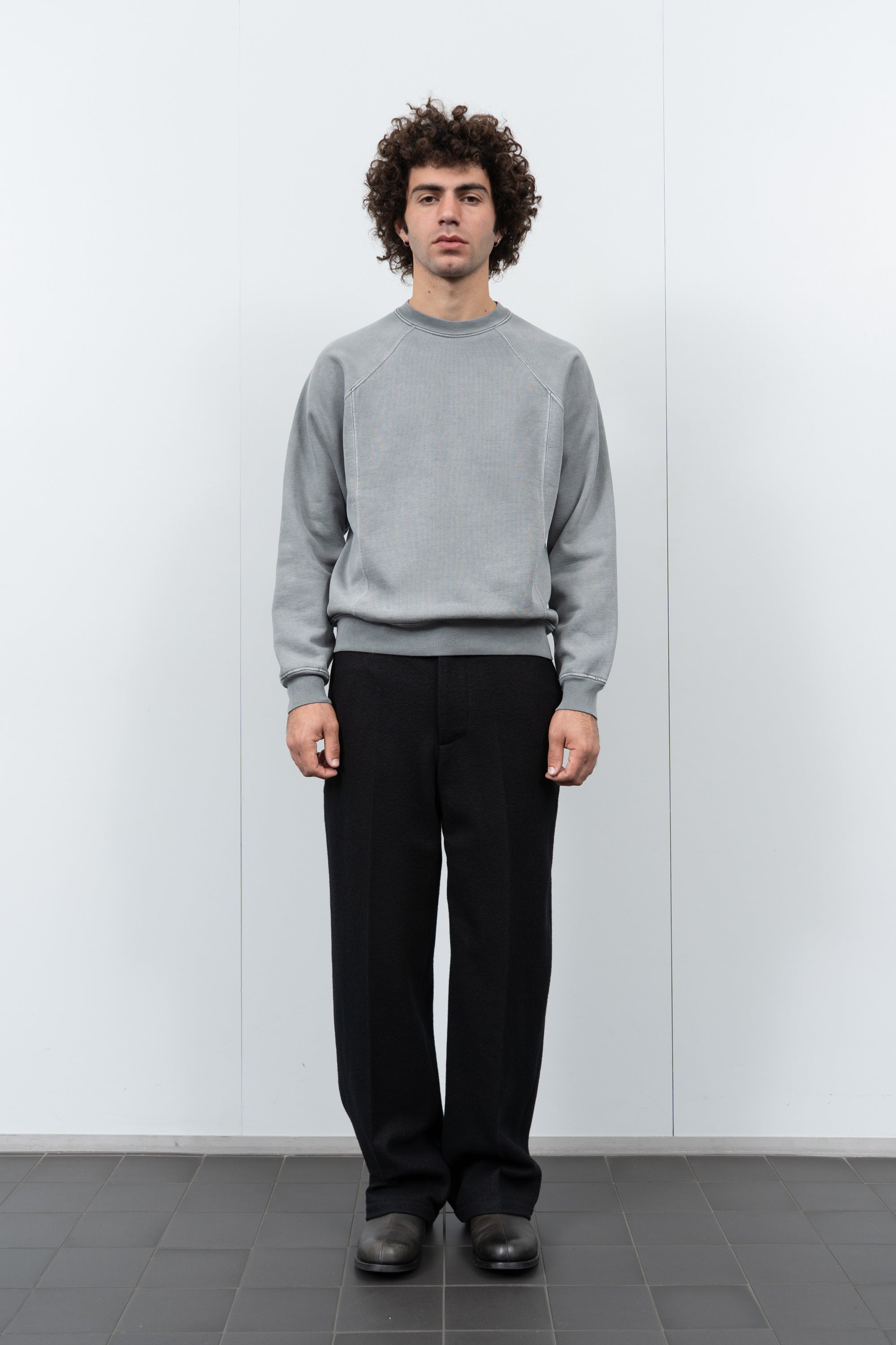 HEAVY GUSSET CREWNECK - PIGMENT KELP