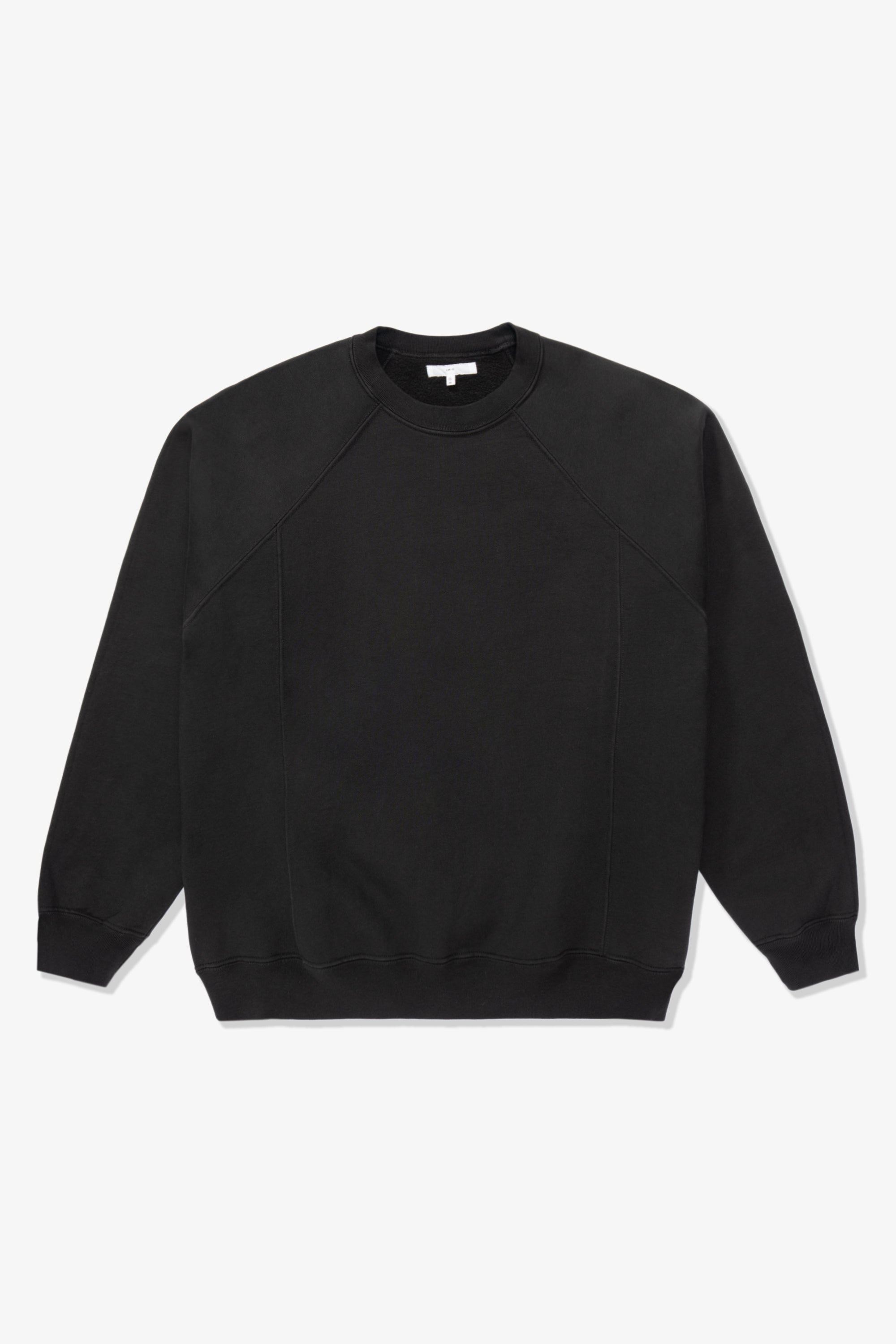 Full-length flat-lay photo of LW620 Heavy Gusset Crewneck in Shadow