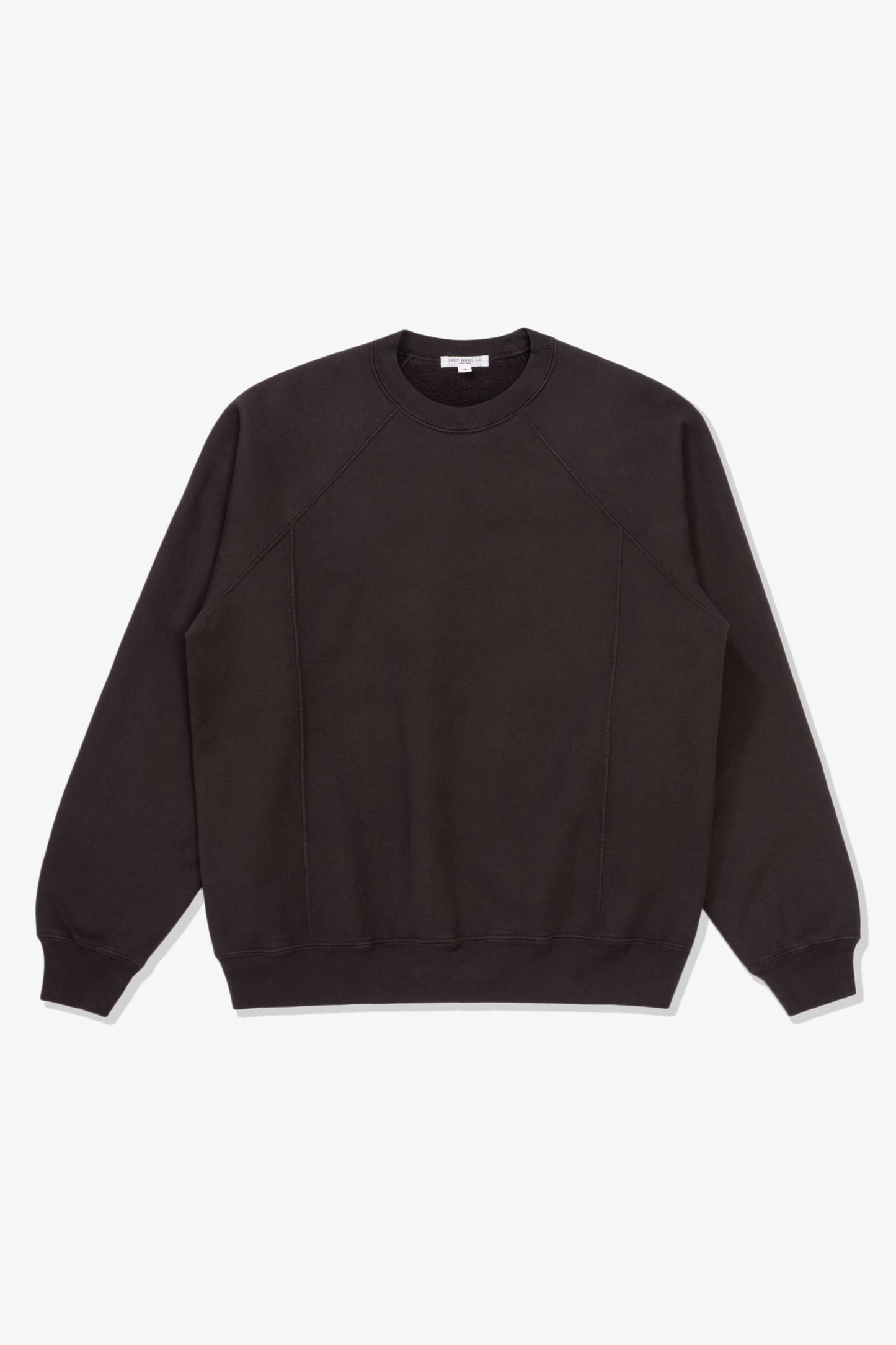 HEAVY GUSSET CREWNECK - TIRE BLACK