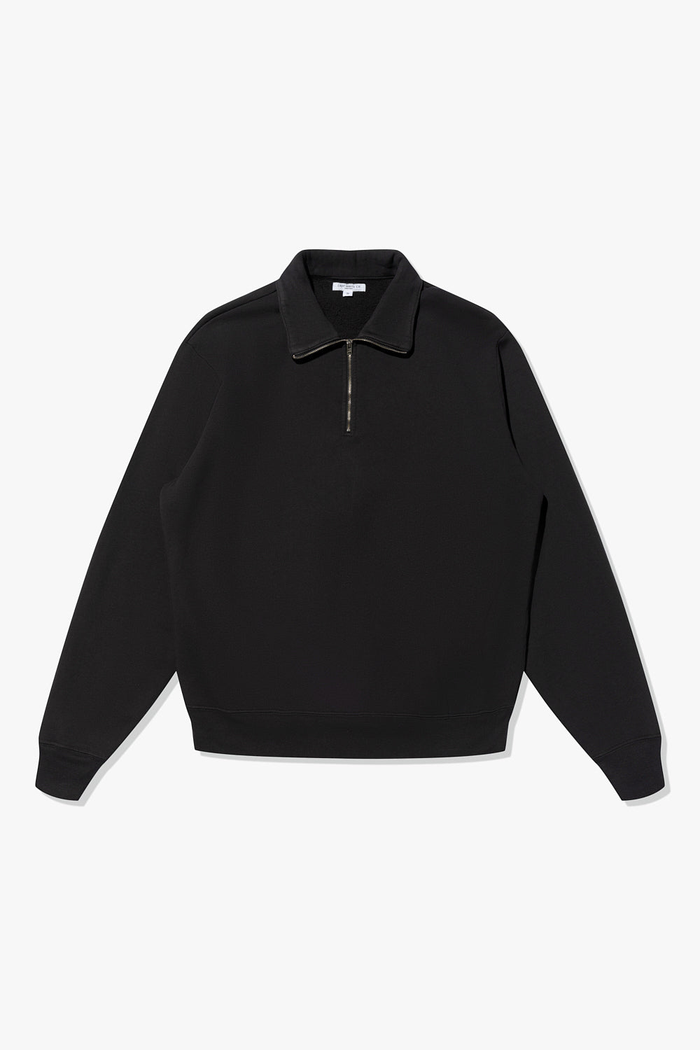 QUARTER ZIP SWEATSHIRT - BLACK