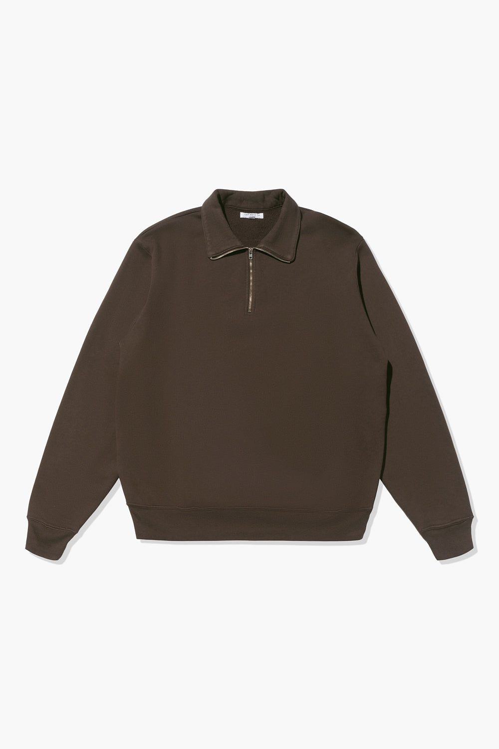 QUARTER ZIP SWEATSHIRT - BLACK OLIVE