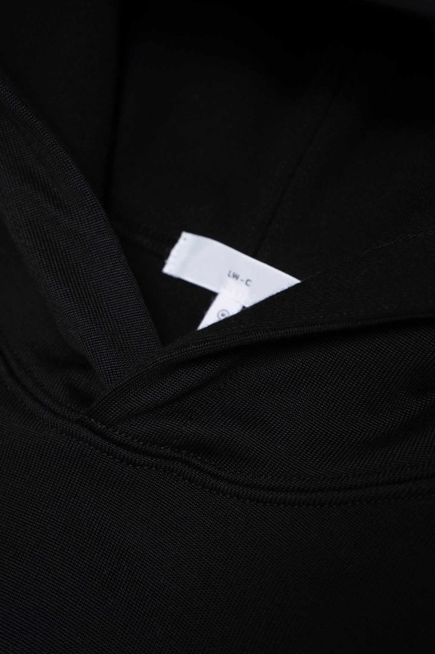 2 PLY CR HOODIE - BLACK