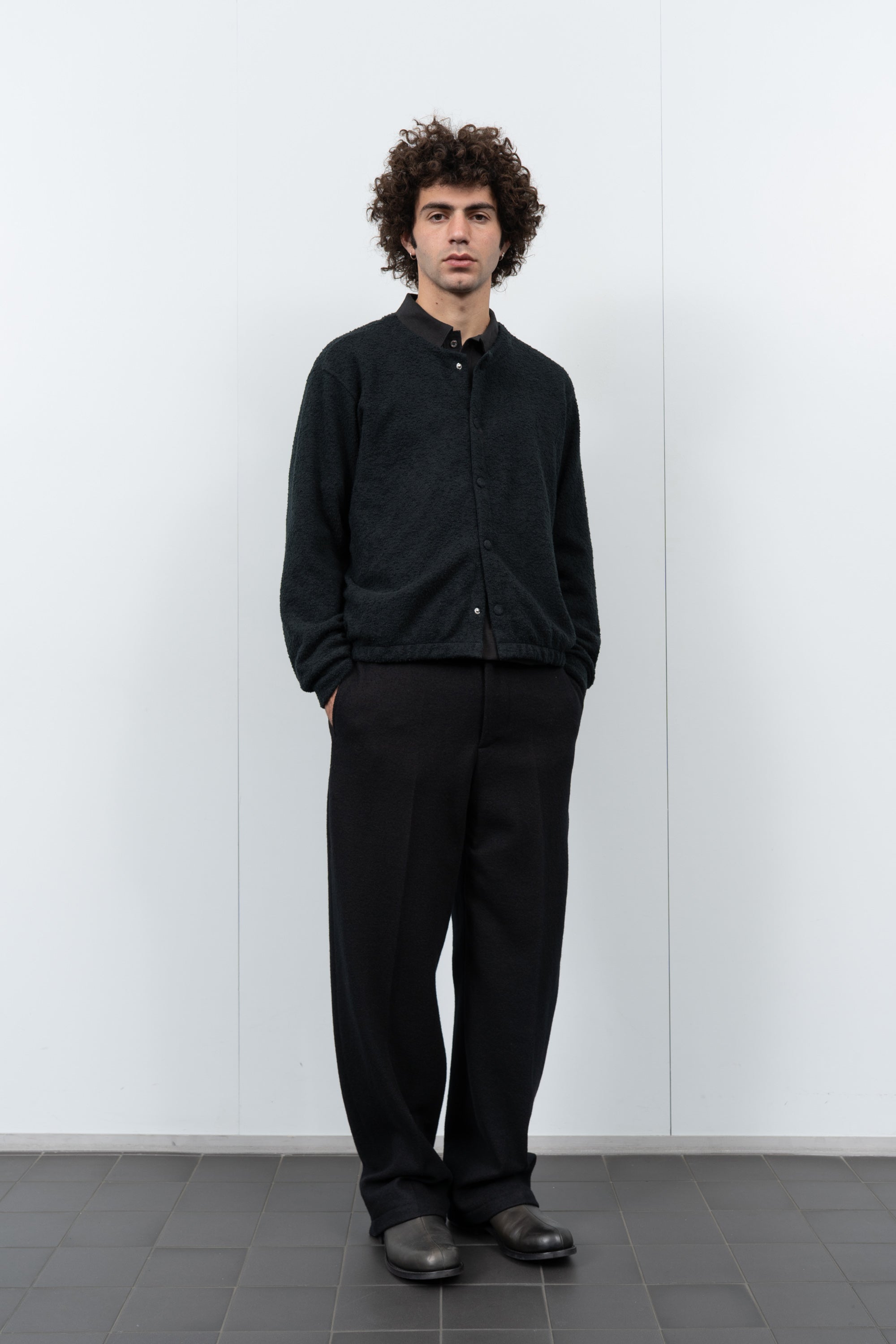 TEDDY CARDIGAN - BLACK