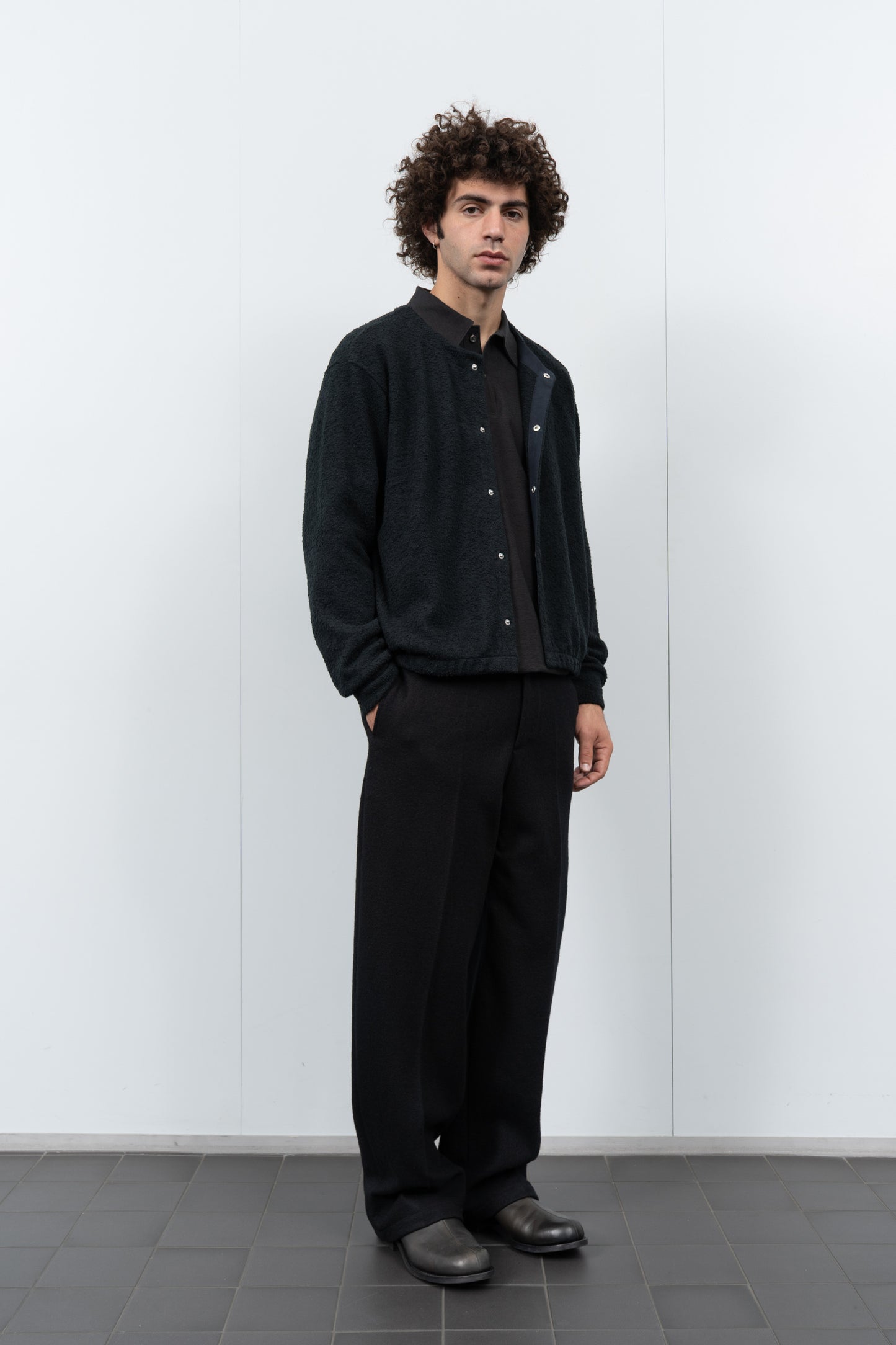 TEDDY CARDIGAN - BLACK