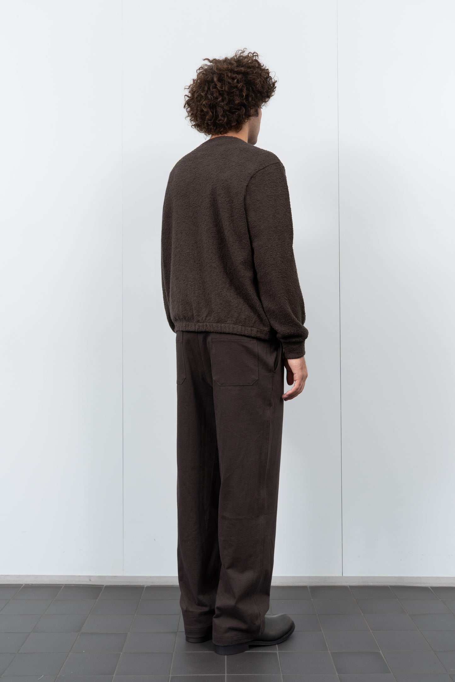 TEDDY CARDIGAN - BLACK MUSHROOM