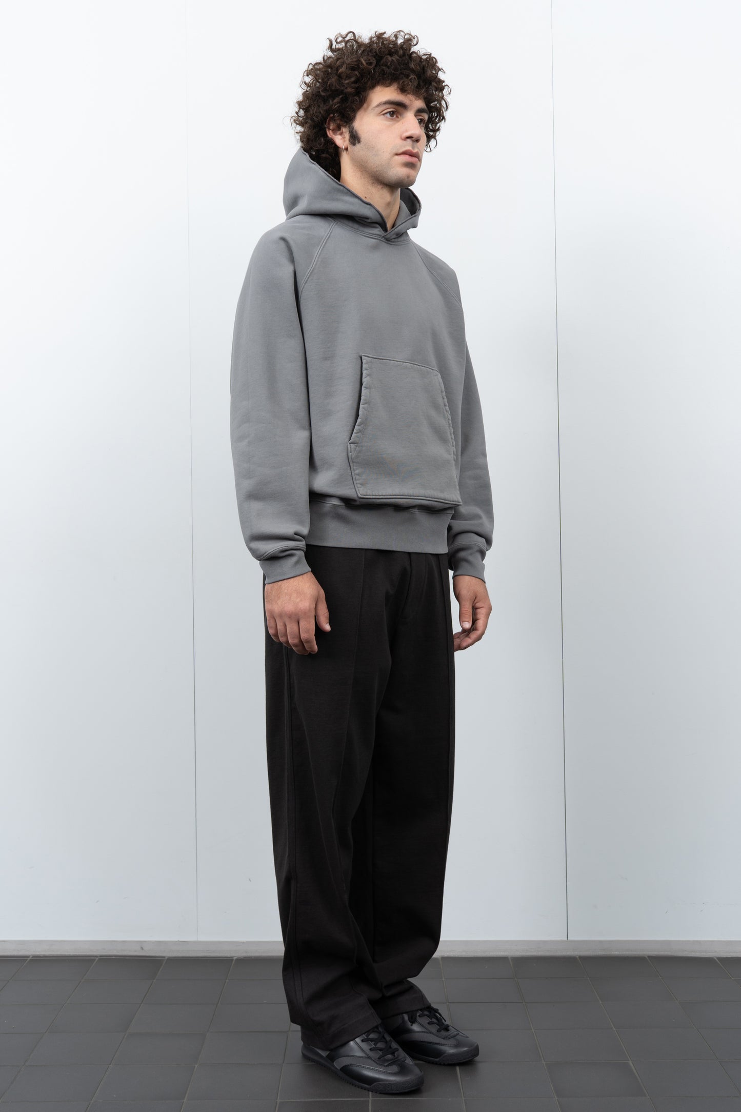 LW680 Super Weighted Hoodie on a model