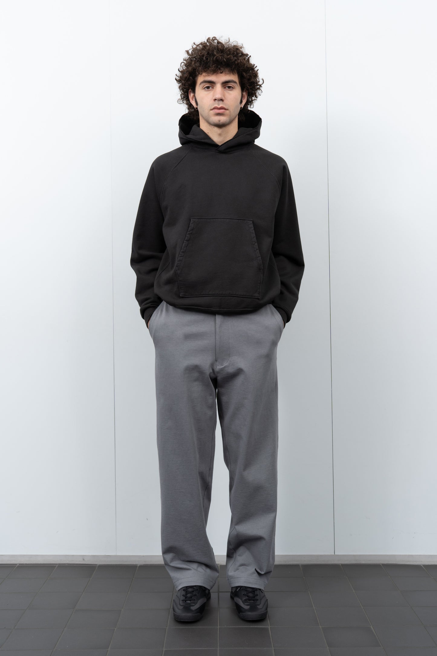 LW680 Super Weighted Hoodie on a model