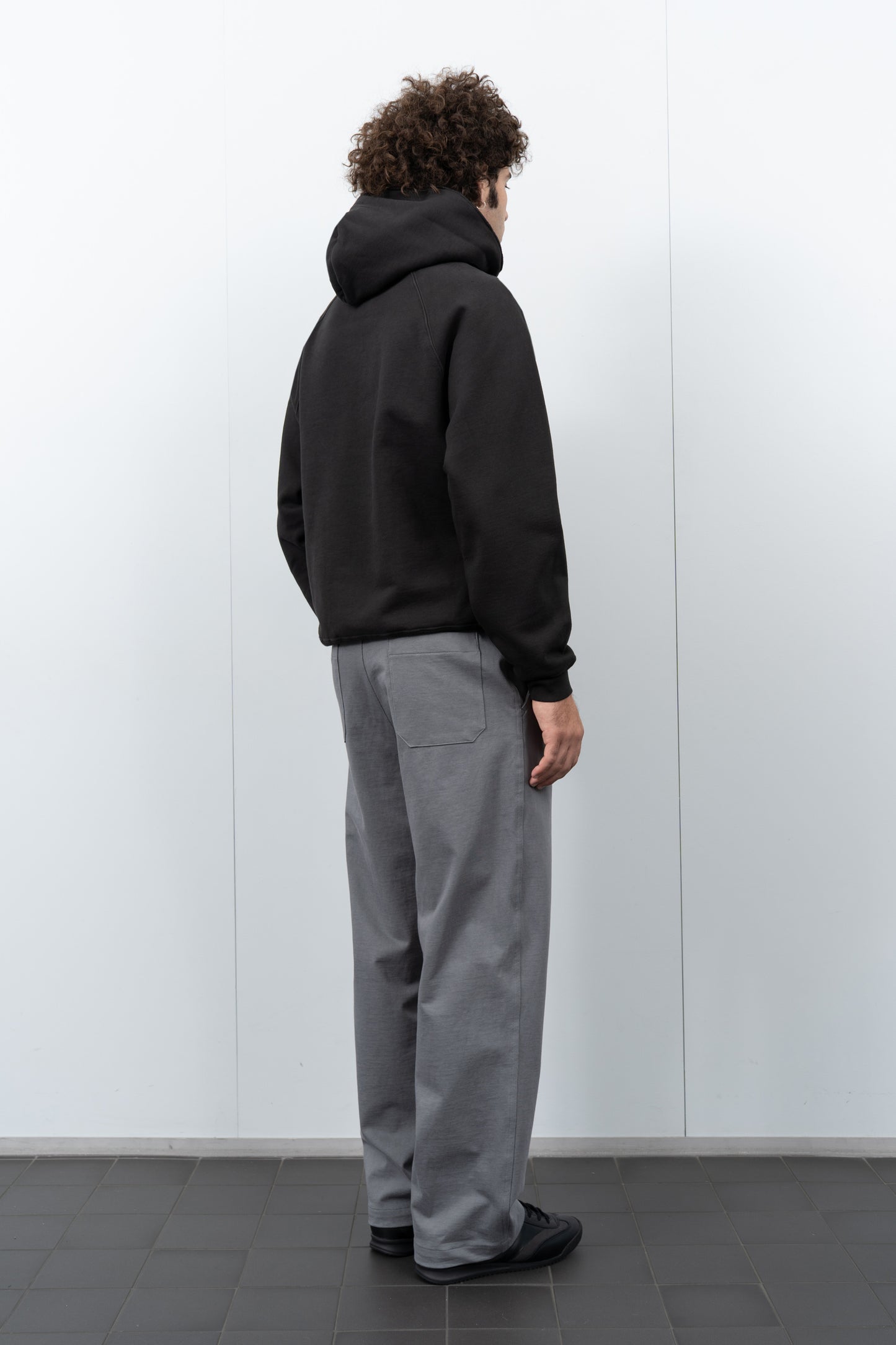 LW680 Super Weighted Hoodie on a model