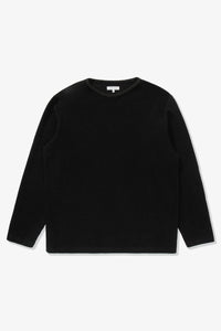 DOUBLE KNIT SWEATER - BLACK