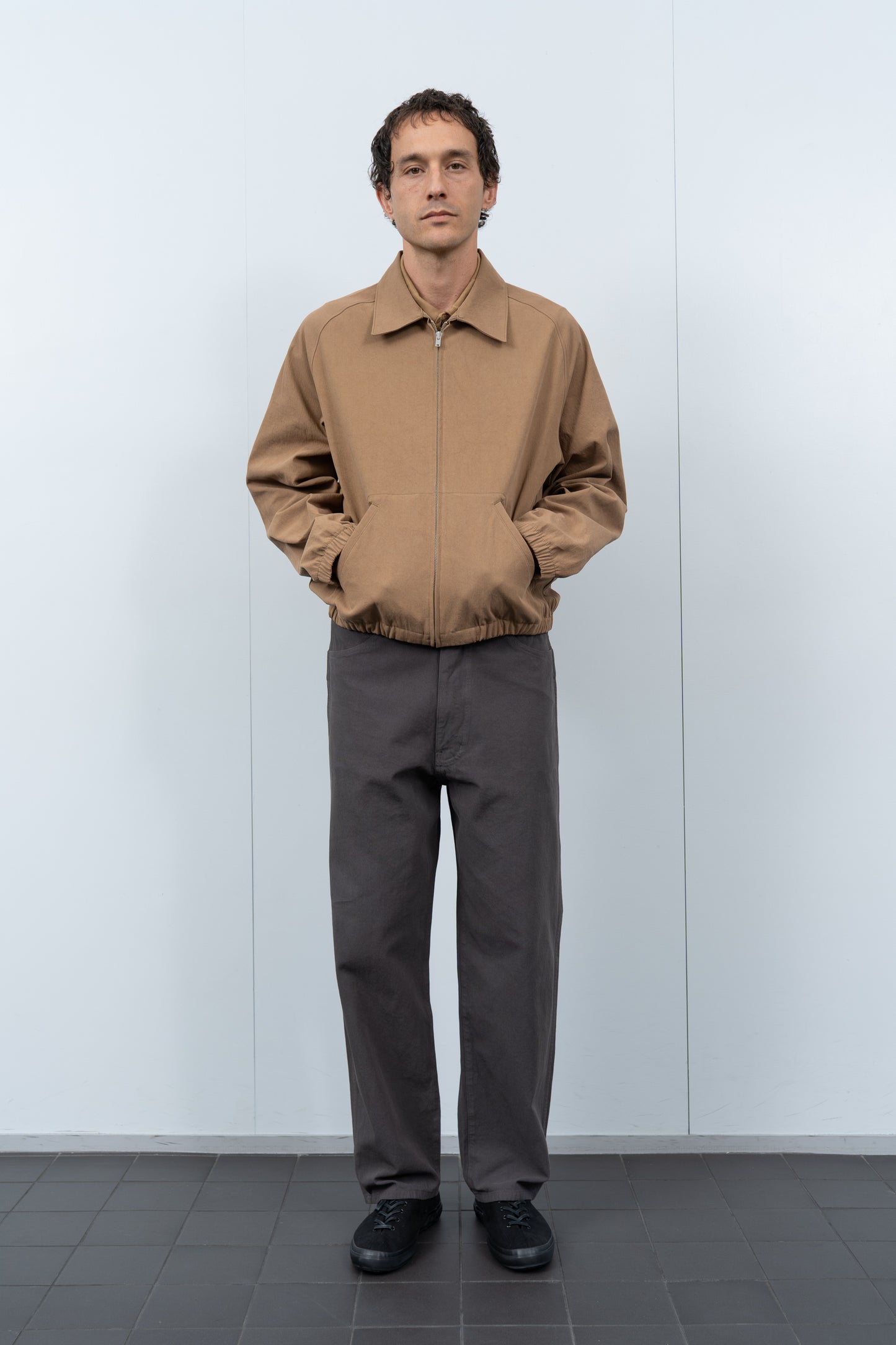 CC COACH JACKET - CASHEW