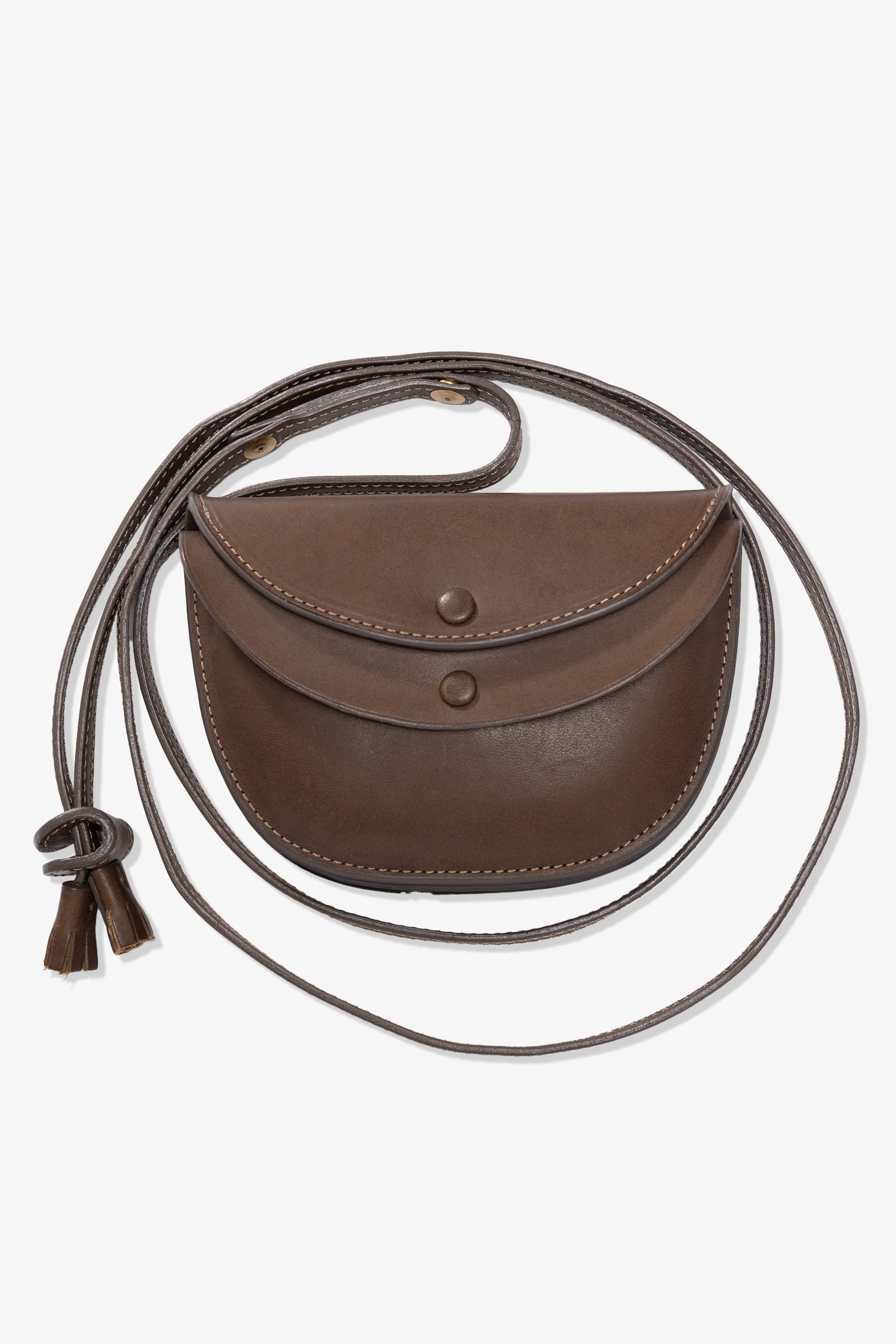LW - C x KAPTAIN SUNSHINE LEATHER POUCH - BROWN SMOOTH