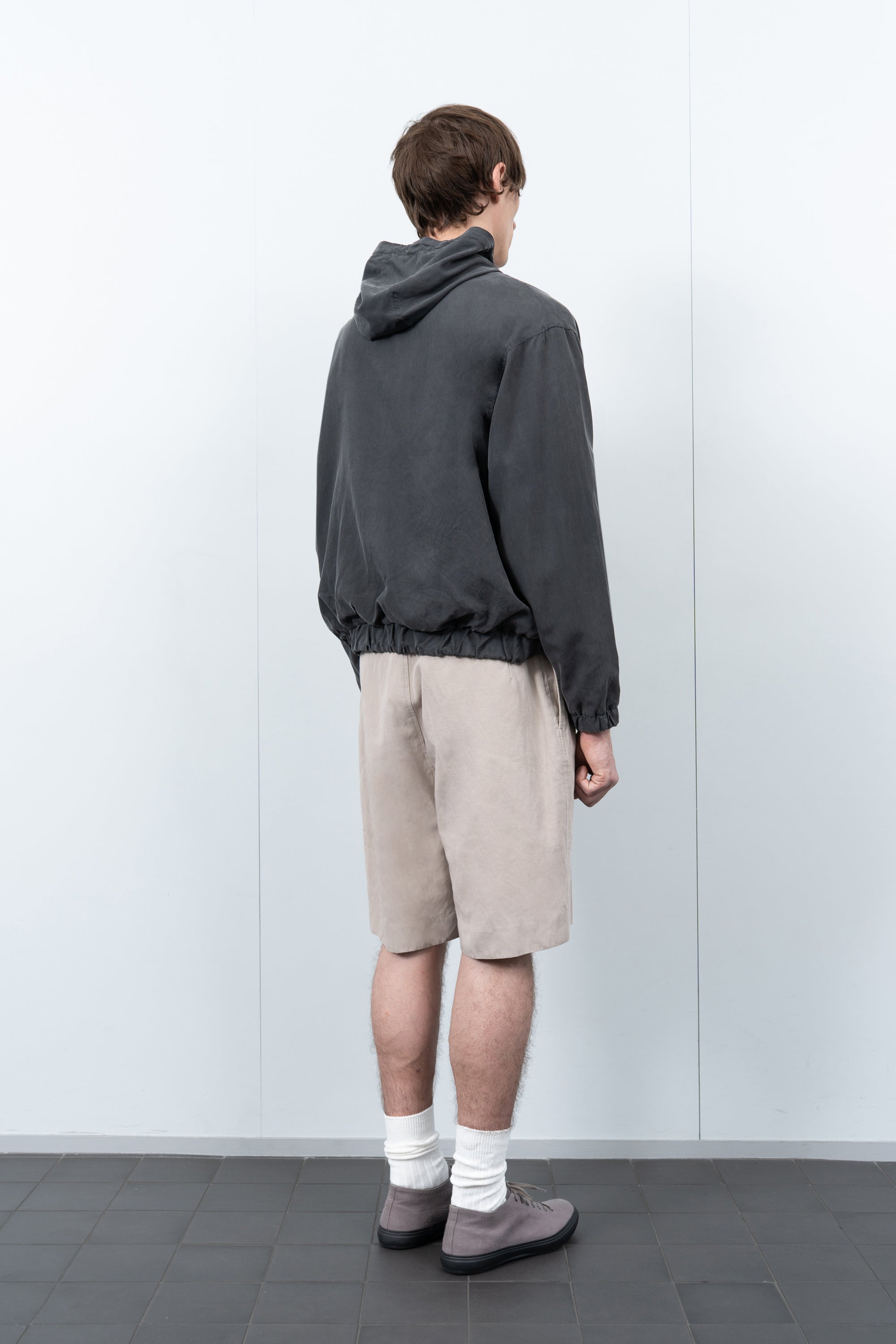 LW - C x KAPTAIN SUNSHINE COTTON LINEN SHORT - TAUPE