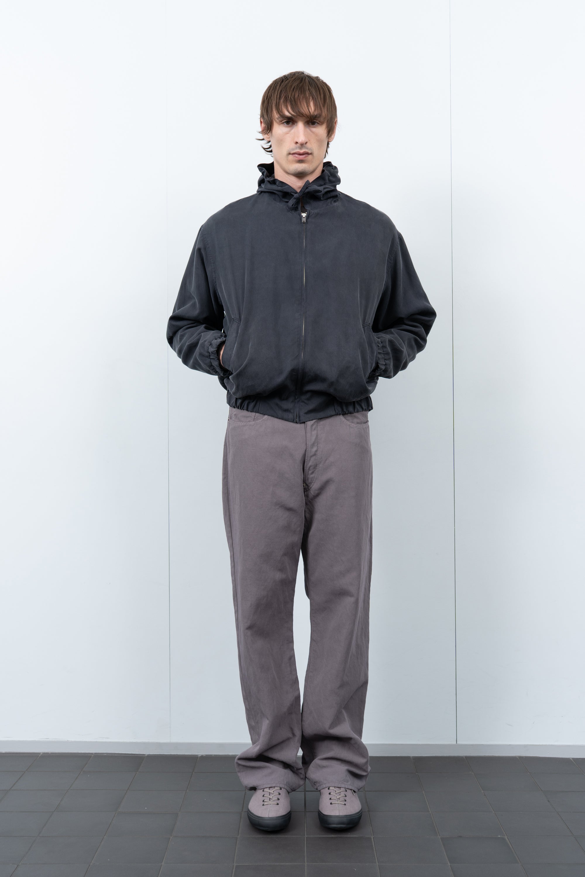 LW - C x KAPTAIN SUNSHINE COTTON LINEN PANT - DUST GREY