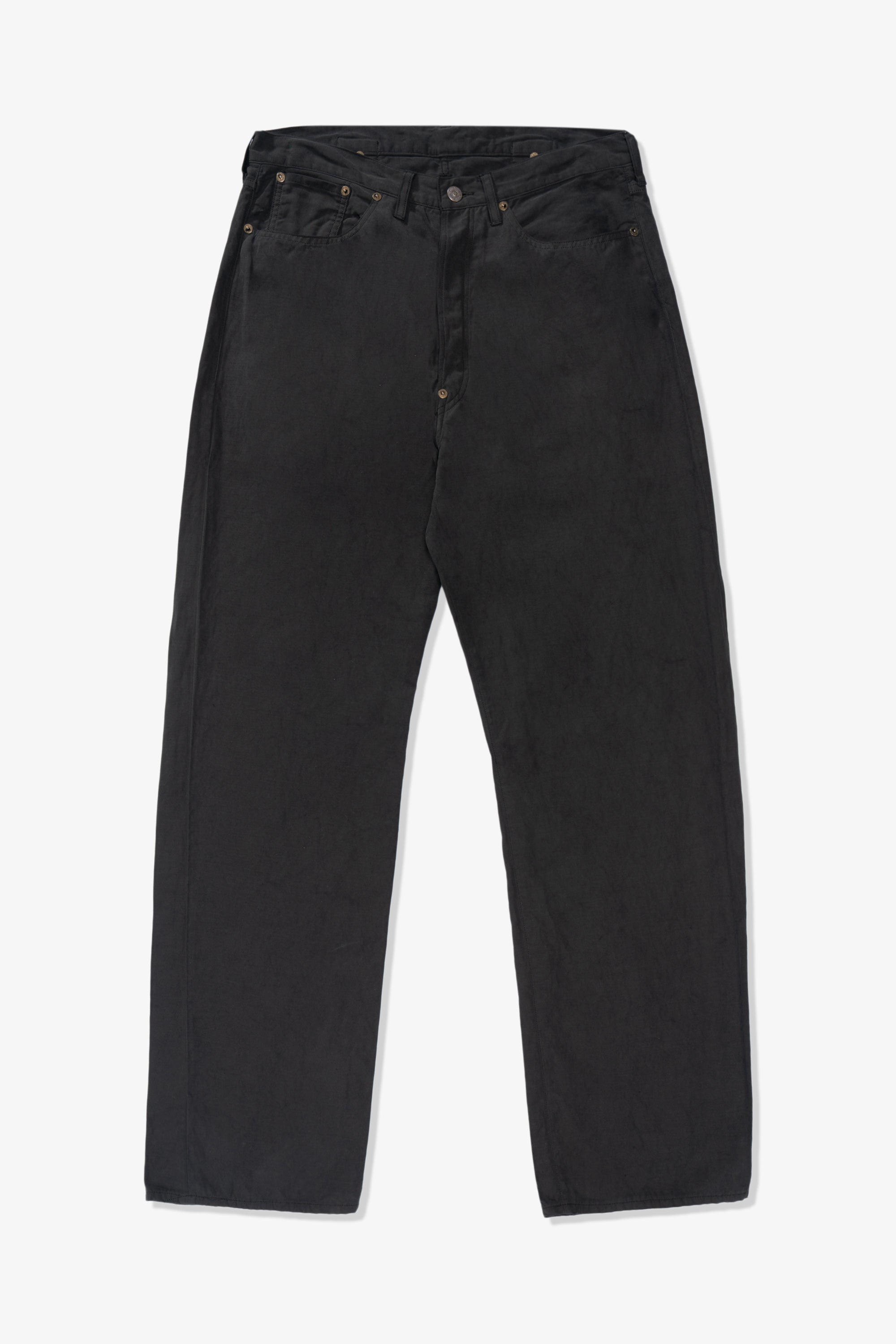 LW - C x KAPTAIN SUNSHINE COTTON LINEN PANT - CHARCOAL