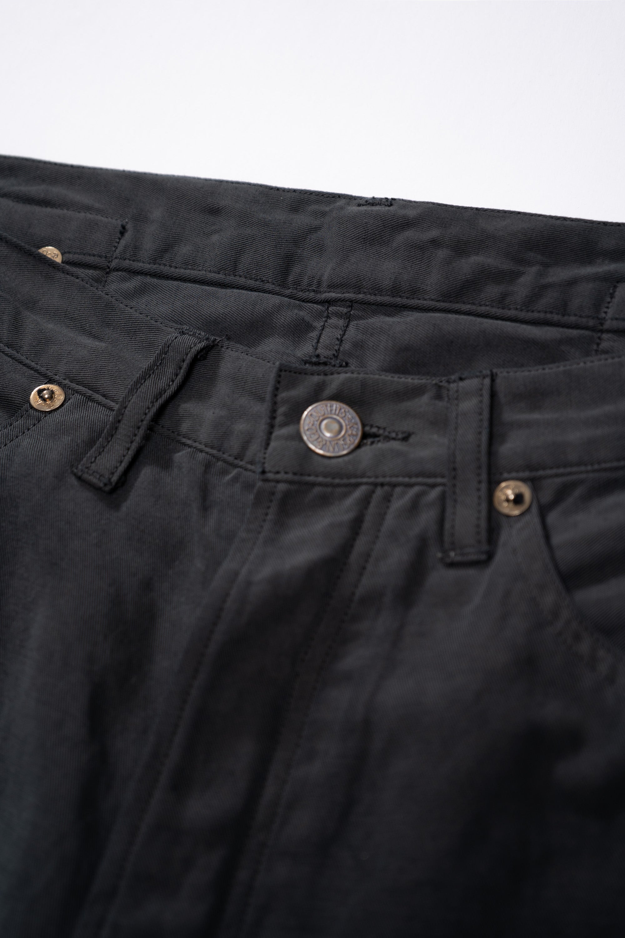 LW - C x KAPTAIN SUNSHINE COTTON LINEN PANT - CHARCOAL