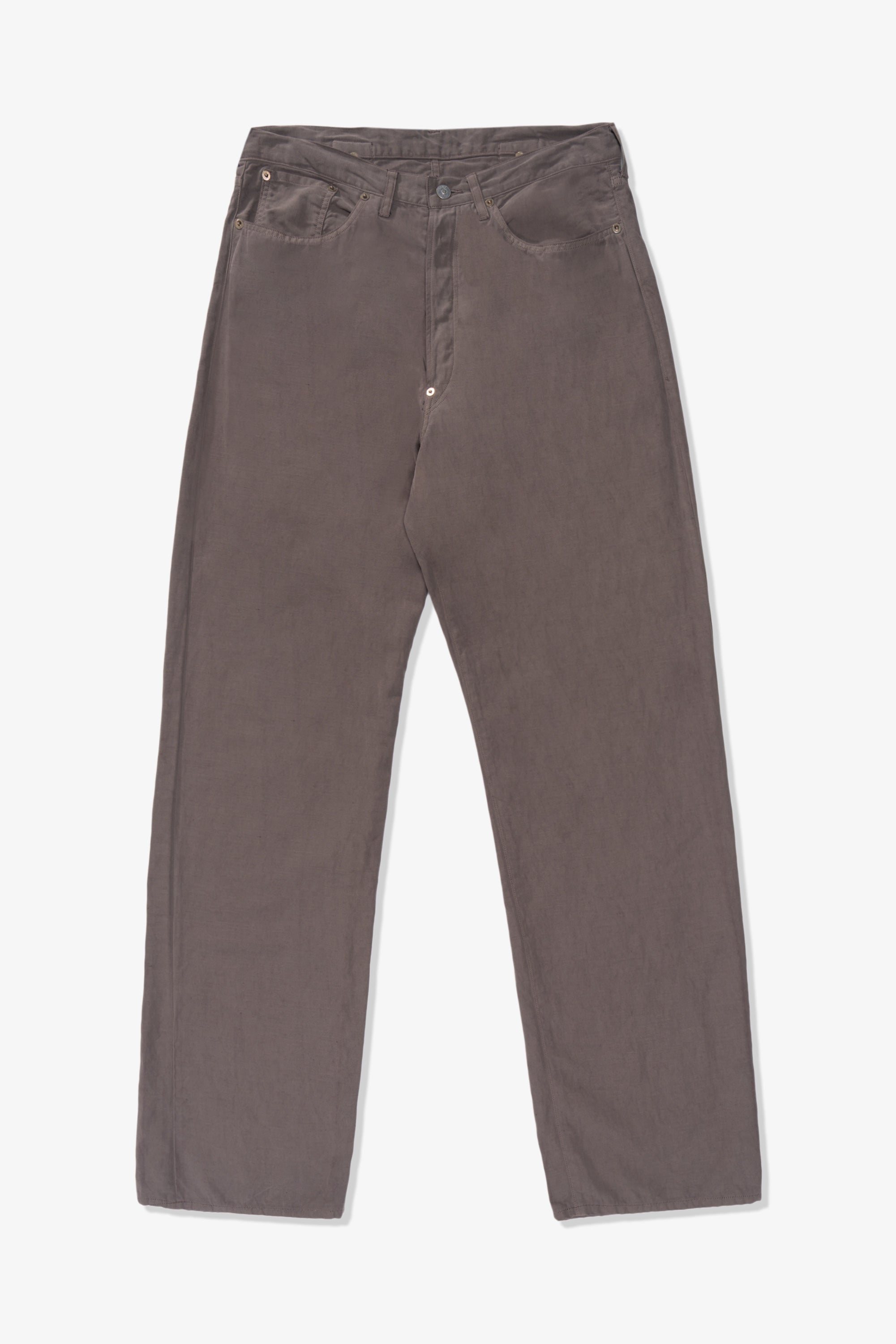LW - C x KAPTAIN SUNSHINE COTTON LINEN PANT - DUST GREY