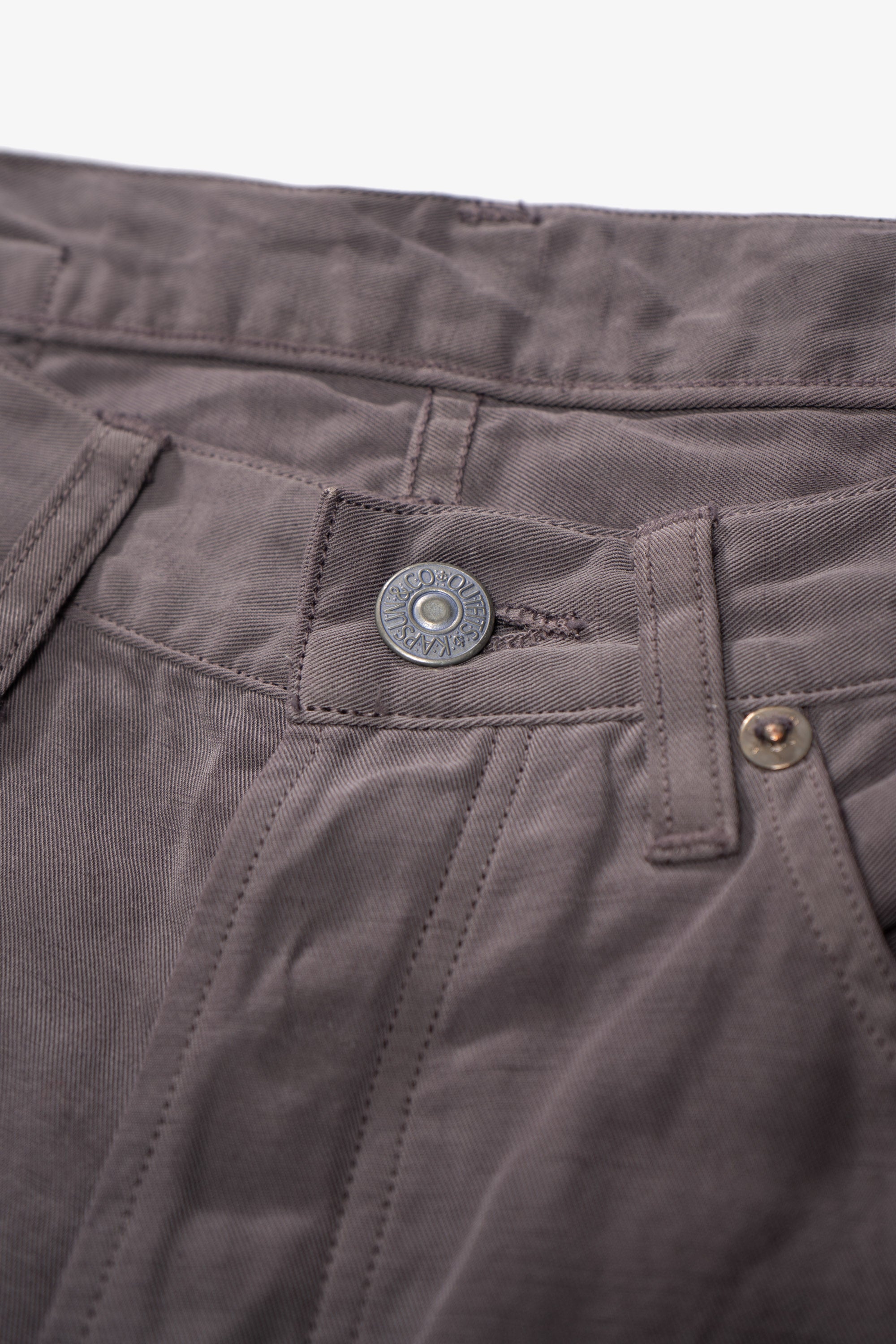 LW - C x KAPTAIN SUNSHINE COTTON LINEN PANT - DUST GREY