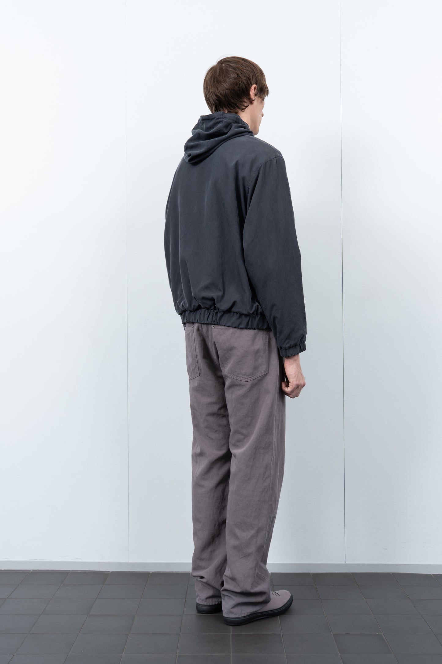 LW - C x KAPTAIN SUNSHINE SILK ZIP JACKET - NAVY