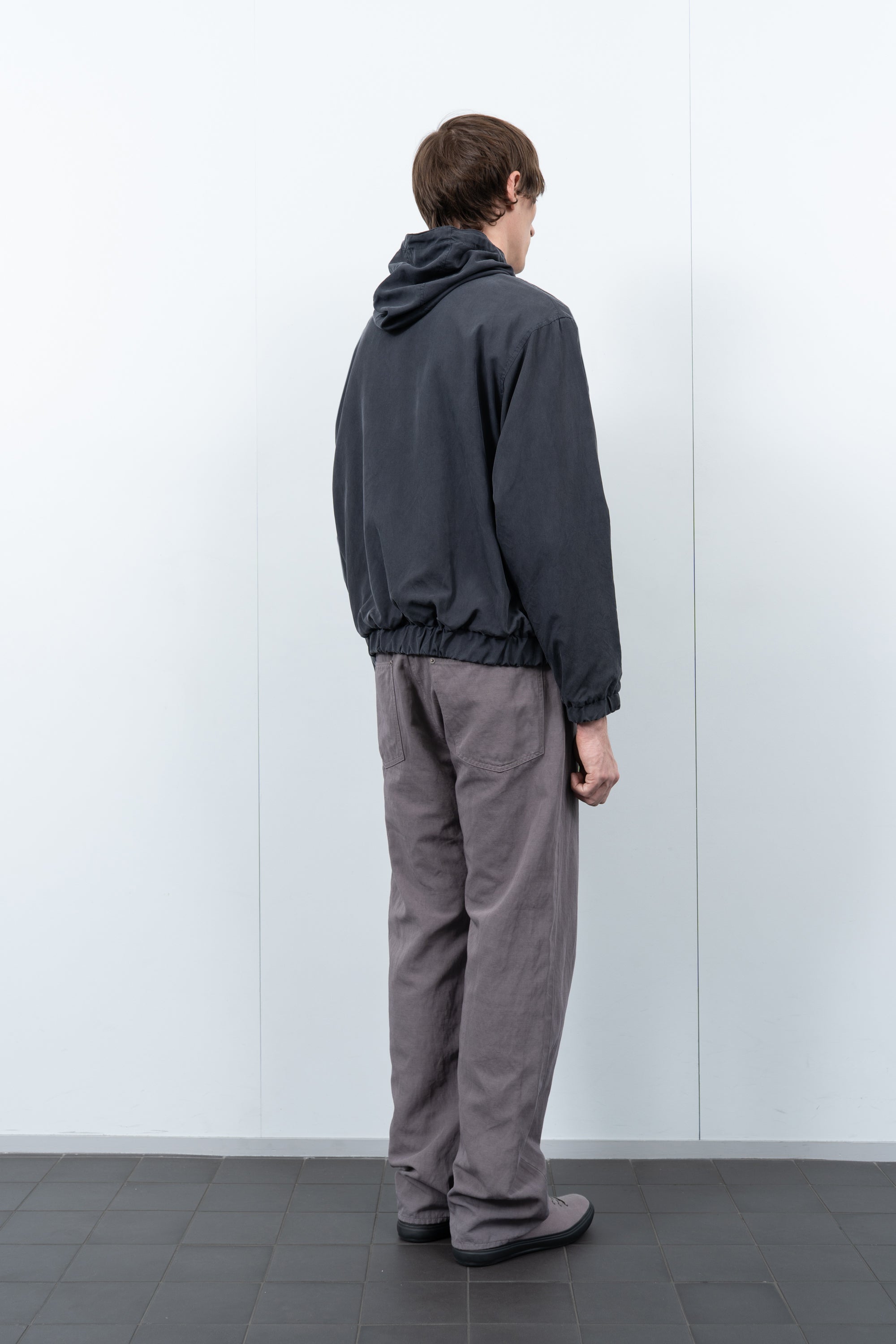 LW - C x KAPTAIN SUNSHINE SILK ZIP JACKET - NAVY