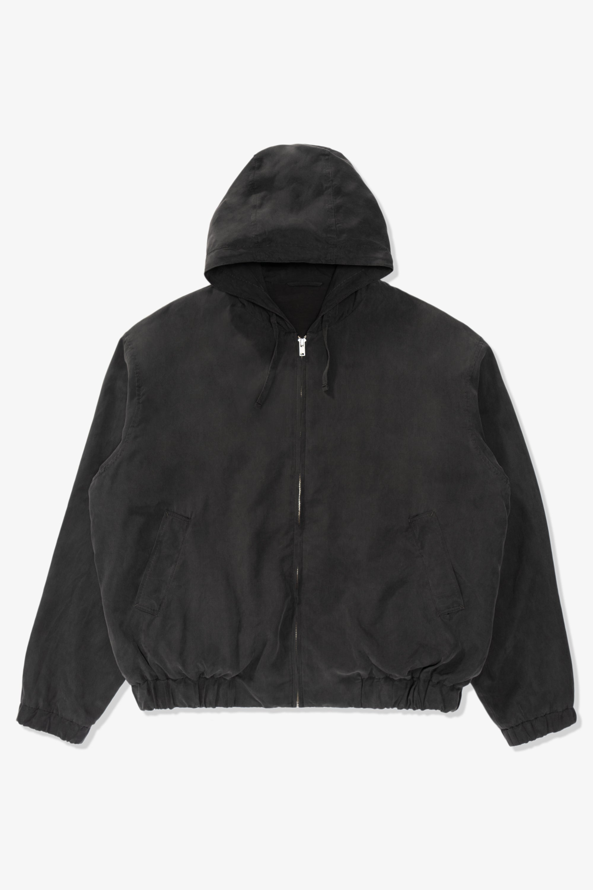 LW - C x KAPTAIN SUNSHINE SILK ZIP JACKET - FADED BLACK